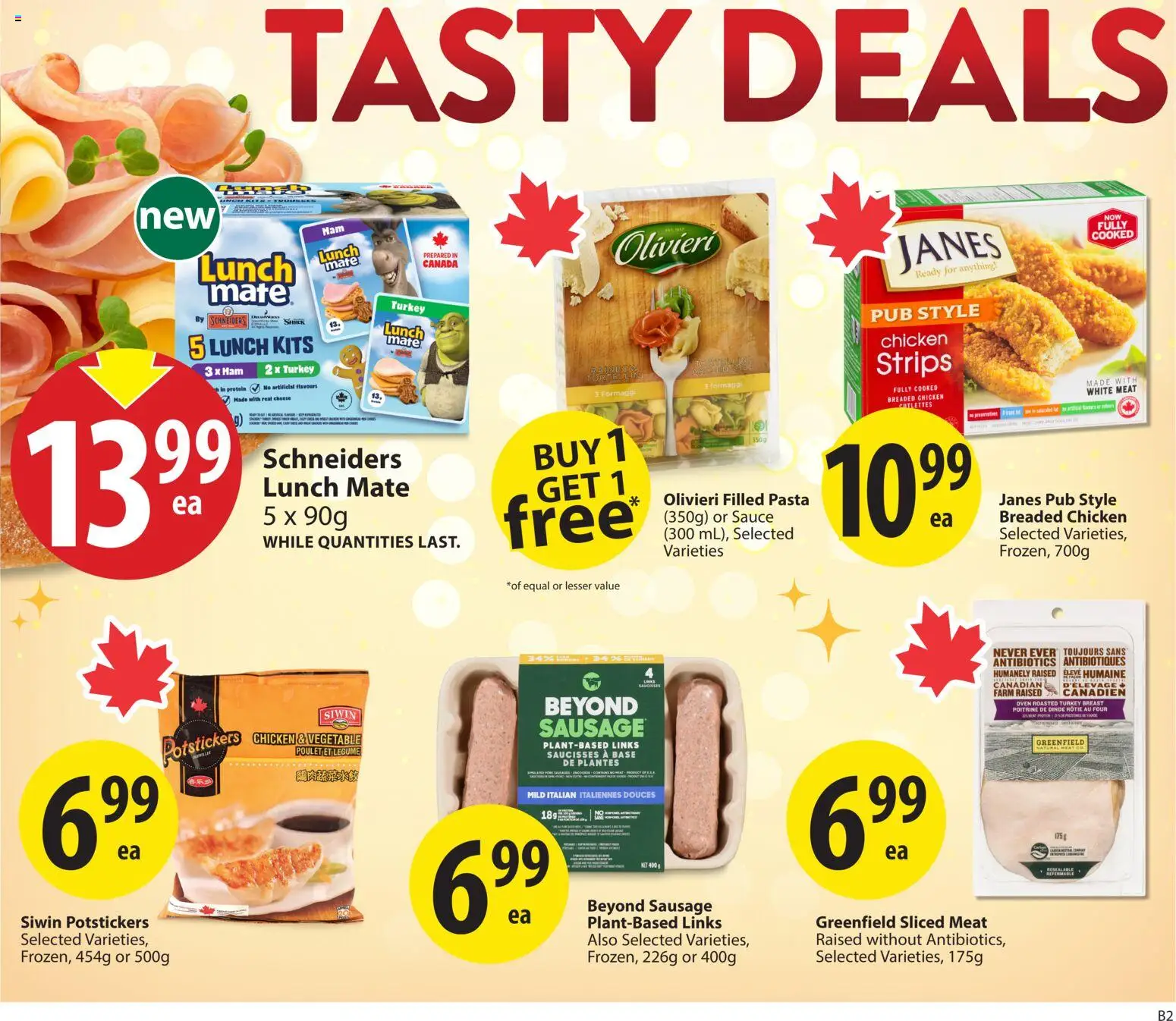 Save on foods flyer valid from 27.11.2025 | Page: 8 | Products: Pasta, Turkey, Oven, Ham