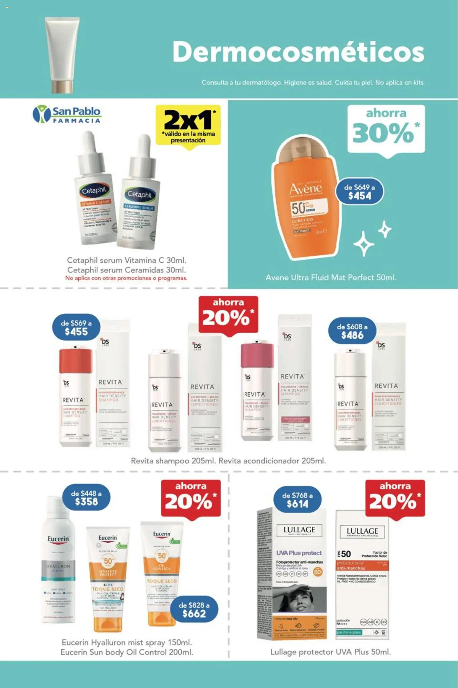 Nuevas ofertas de Farmacia San Pablo válidas en toda la República Mexicana desde el 08.03.2026. ¡Encuentra las mejores ofertas en Farmacia San Pablo catálogo! | Página: 12 | Productos: Serum, Crema, Body, Acondicionador