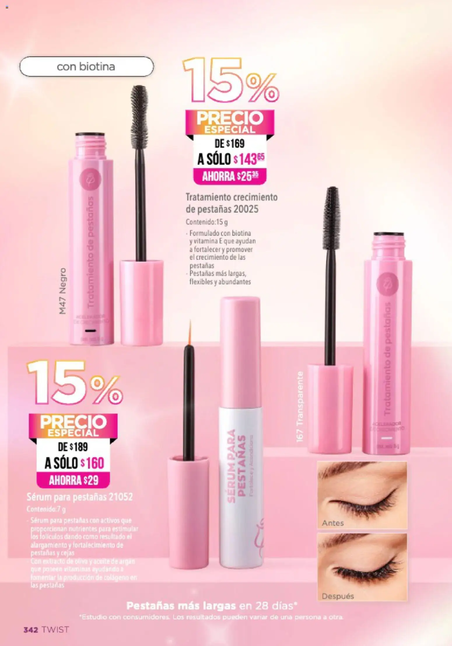 Nuevas ofertas de Ilusión válidas en toda la República Mexicana desde el 01.04.2026. ¡Encuentra las mejores ofertas en Ilusión catálogo Primavera! | Página: 344 | Productos: Serum, Aceite, Vitaminas