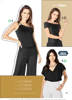 Vista previa de SC Pakar Catálogo Ropa y Accesorios, nuevo folleto de la tienda, válido en México a partir del 24.07.2025 | Página: 19 | Productos: Blusa, Top