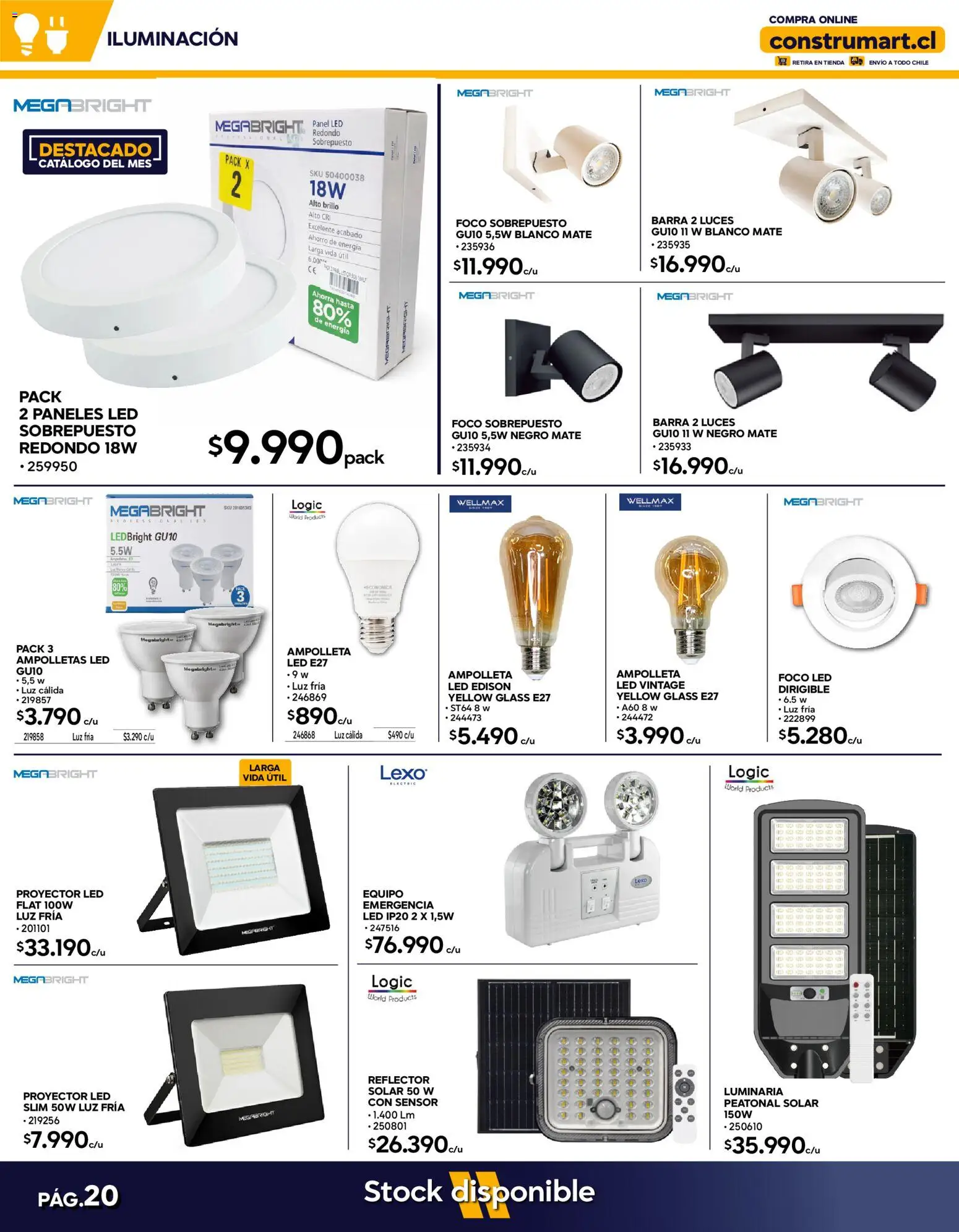 Construmart Ofertas │ válido desde el 01.04.2026 | Página: 20 | Productos: Brillo, Mate, Foco, Reflector