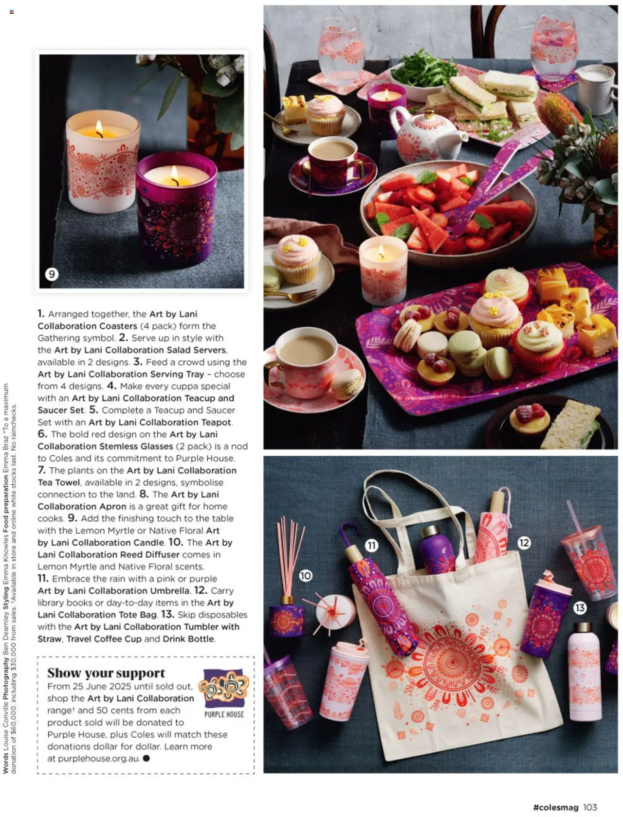 Coles catalogue - valid from 03.07.2025 | Page: 103 | Products: Table, Floral, Native, Tea