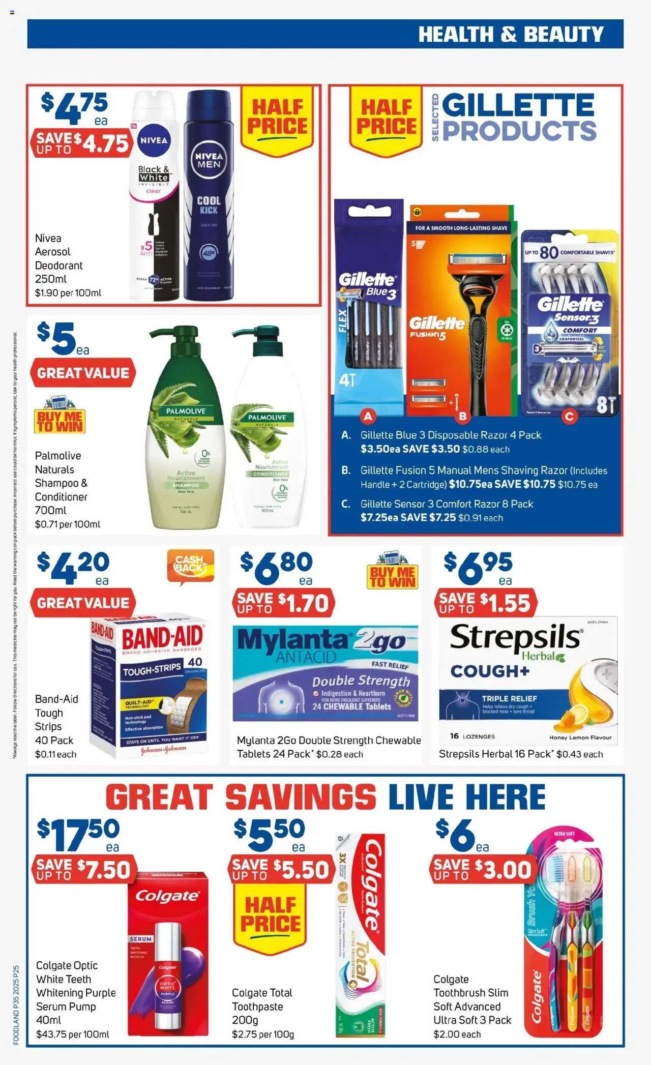 Foodland catalogue - valid from 27.08.2025 | Page: 25 | Products: Shampoo, Honey, Toothbrush, Teeth whitening