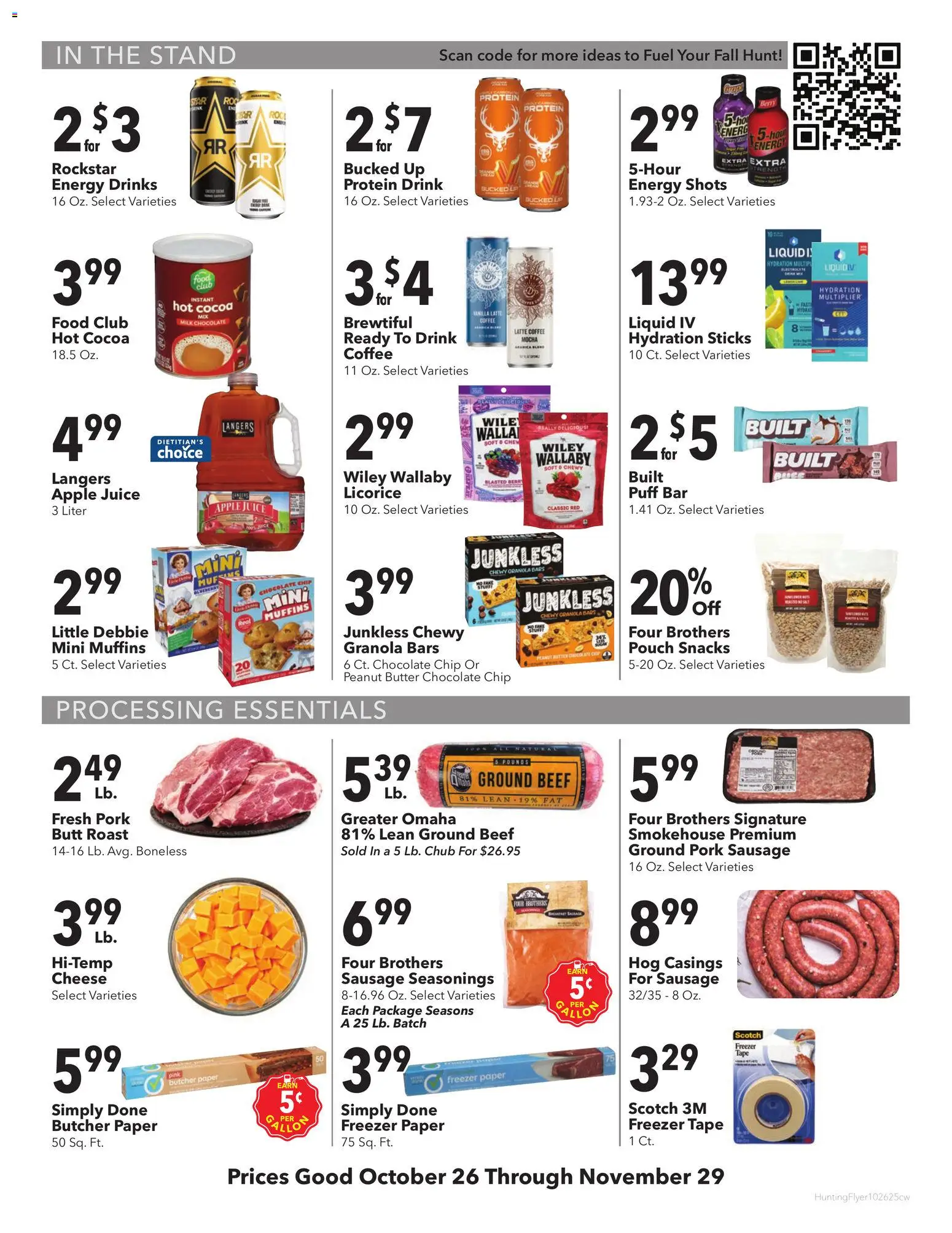 Cash Wise Hunting Essentials - valid from 26.10.2025 | Page: 2 | Products: Butter, Coffee, Chocolate, Chocolate Chip