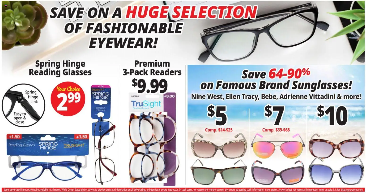 Ocean State Job Lot Weekly Ad - MA - valid from 05.03.2026 | Page: 24 | Products: Hinge, Glasses
