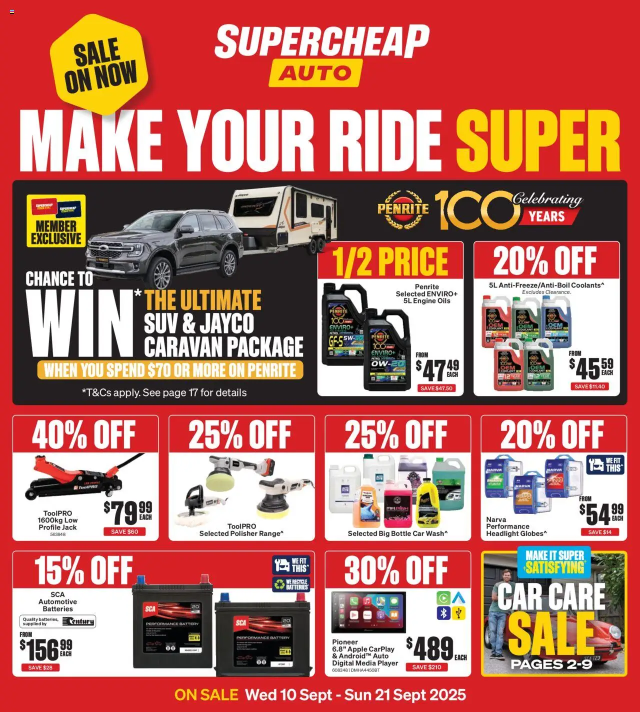 Supercheap Auto catalogue from 10.09.2025 | Page: 1