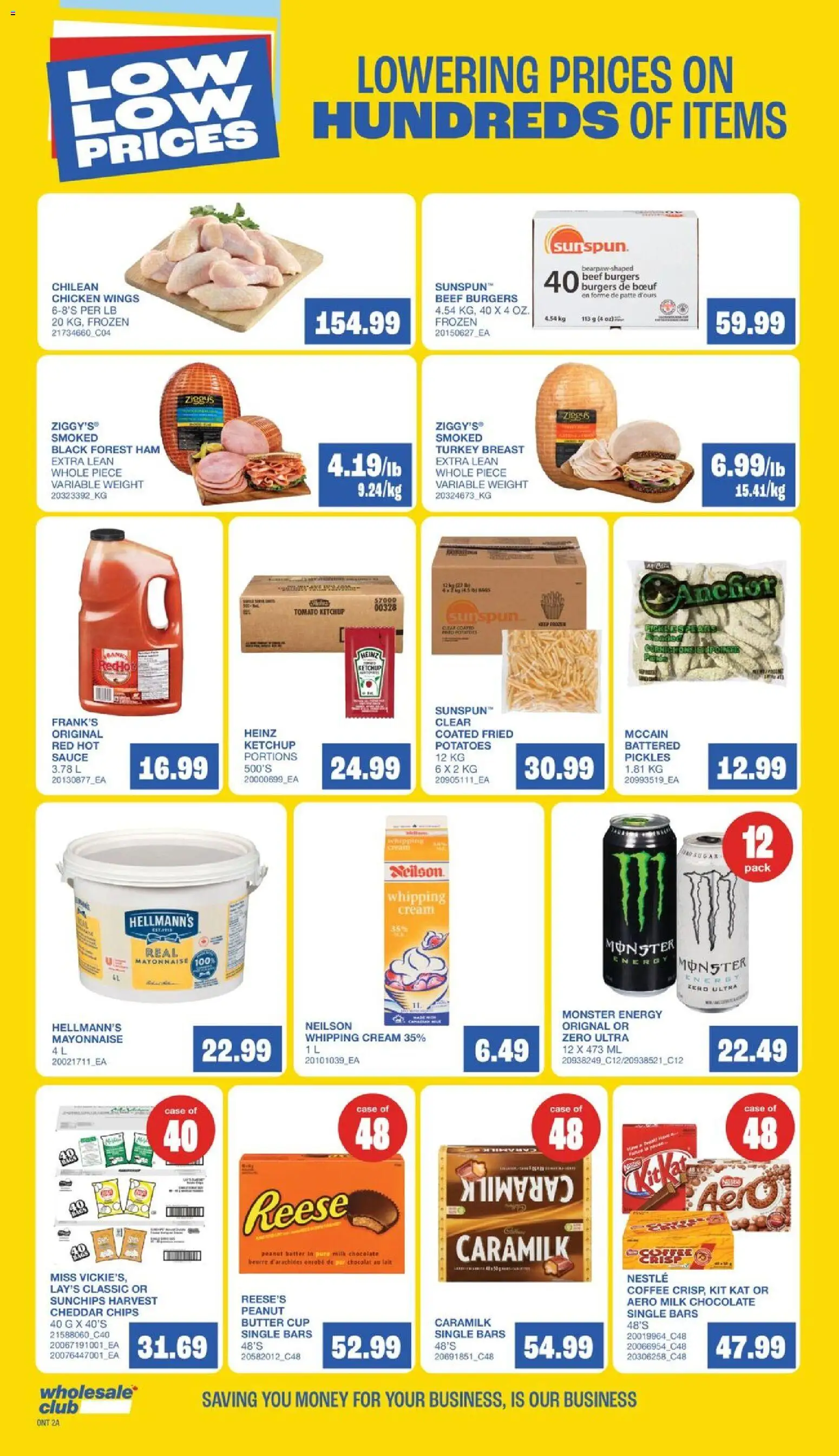 Wholesale Club flyer valid from 02.04.2026 | Page: 5 | Products: Chips, Cream, Ham, Chicken