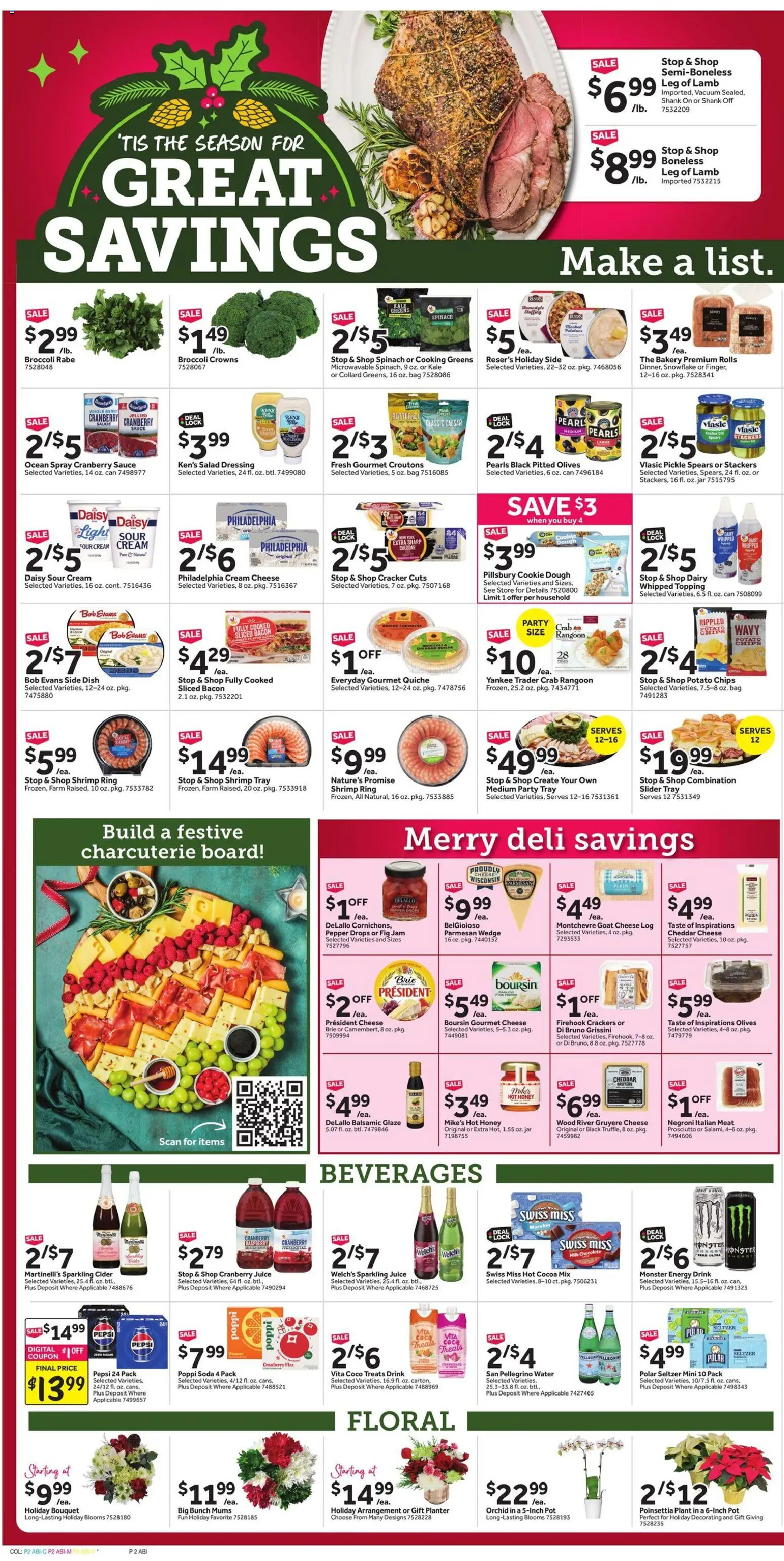 Stop & Shop Weekly Ad - valid from 19.12.2025 | Page: 3 | Products: Cider, Cheese, Chips, Salad