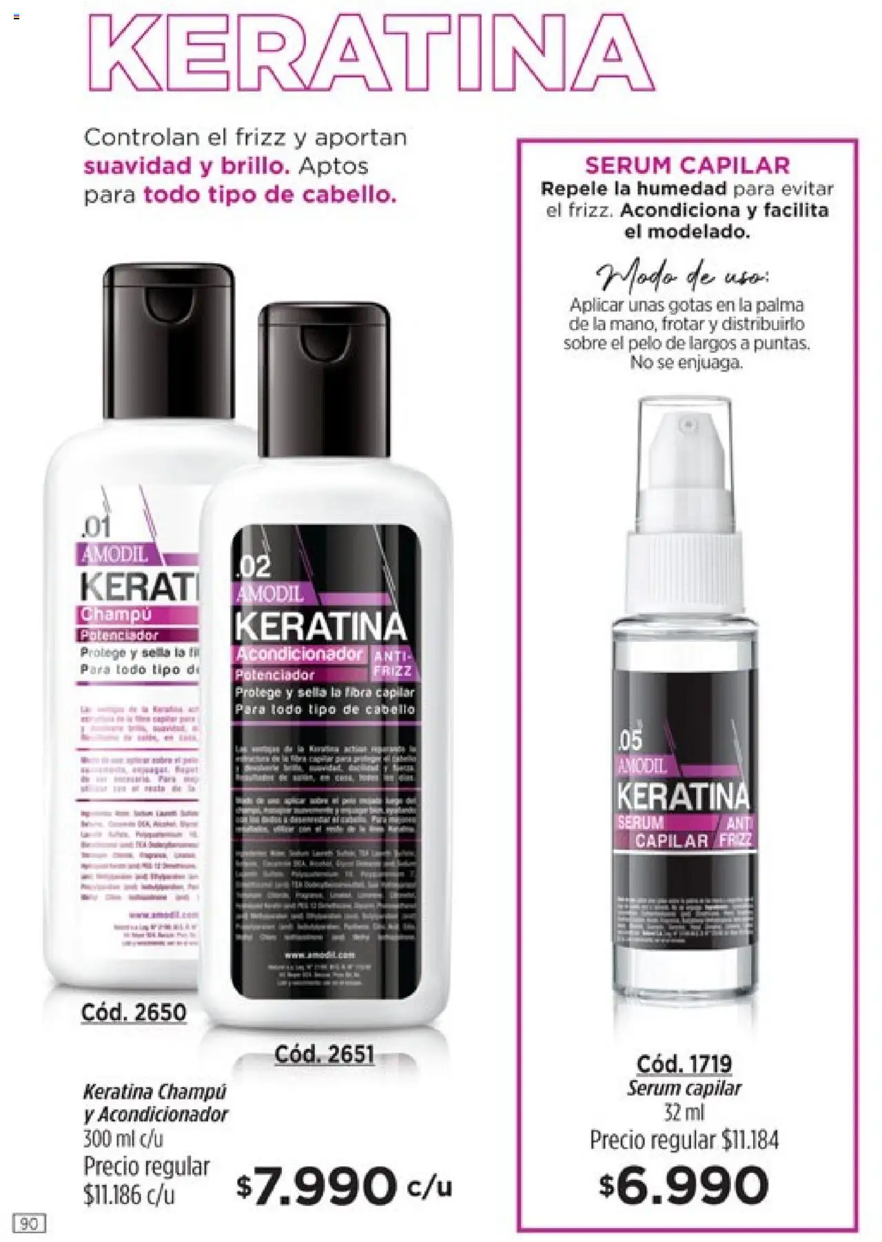 Catálogo Amodil Campaña 14 │ válido desde el 19.08.2025 | Página: 90 | Productos: Sobre, Serum, Champú, Acondicionador