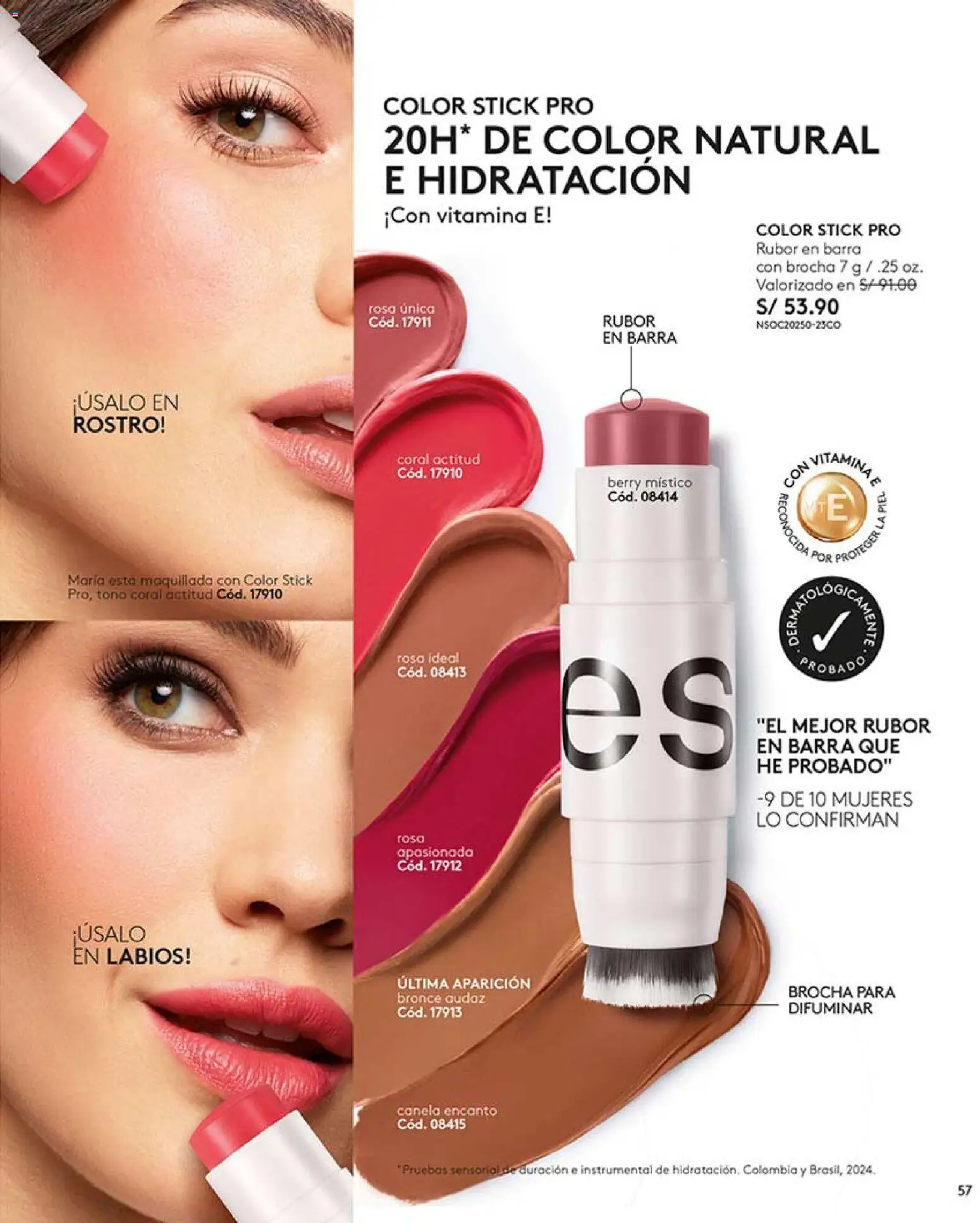 Catálogo Ésika válido desde 14.03.2026 | Página: 57 | Productos: Brocha, Rubor