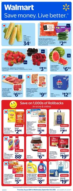 Preview of Walmart flyer - AB from shop Walmart valid from 28.08.2025