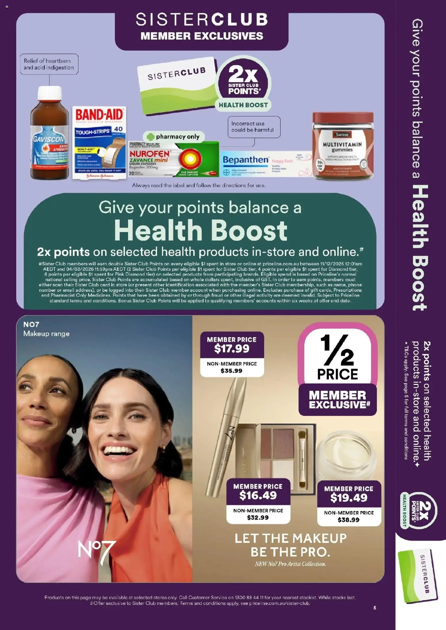 Priceline Pharmacy catalogue - valid from 19.02.2026 | Page: 5 | Products: Diamond, Makeup, Phone, Multivitamin