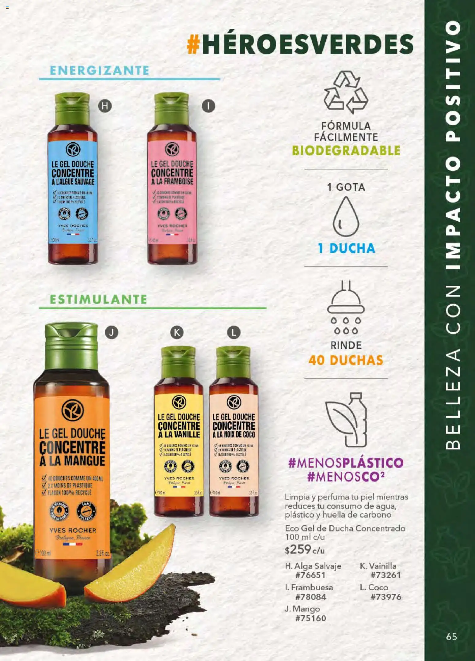 Nuevas ofertas de Yves Rocher válidas en toda la República Mexicana desde el 21.04.2026. ¡Encuentra las mejores ofertas en Yves Rocher campaña 6 2026! | Página: 65 | Productos: Mango, Gel de ducha