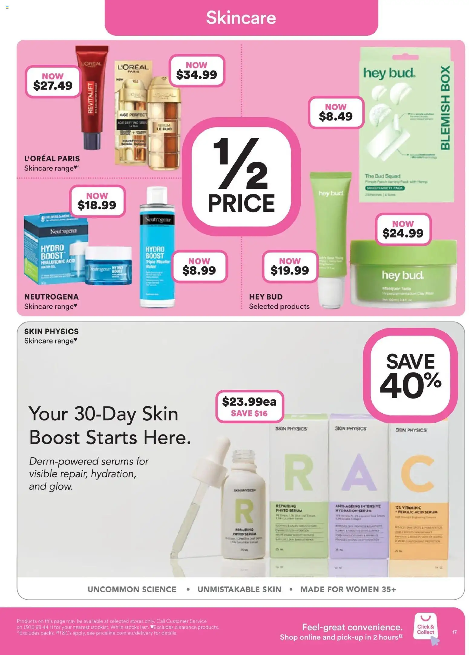 Priceline Pharmacy catalogue - valid from 11.12.2025 | Page: 17 | Products: Box, Water, Blemish
