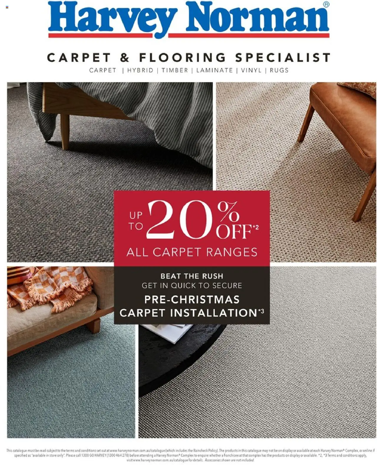 Harvey Norman catalogue - valid from 02.10.2025 | Page: 1 | Products: Carpet, Flooring, Rugs, Accessories