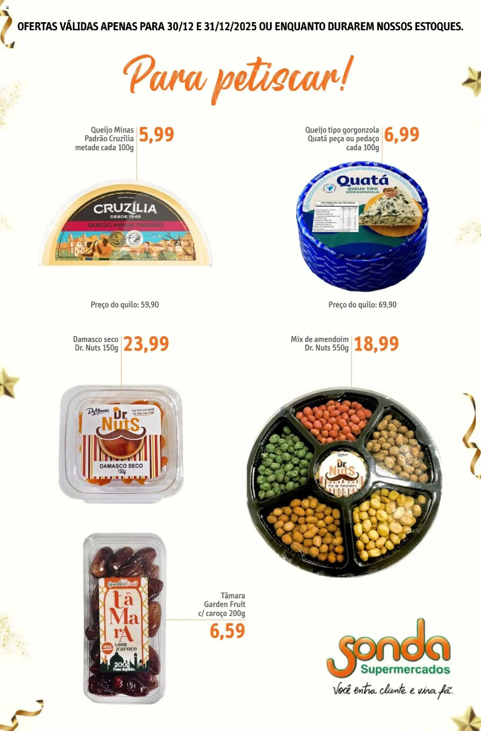 Sonda Folheto - válido de 30.12.2025 | Página: 5 | Produtos: Damasco, Amendoim, Queijo