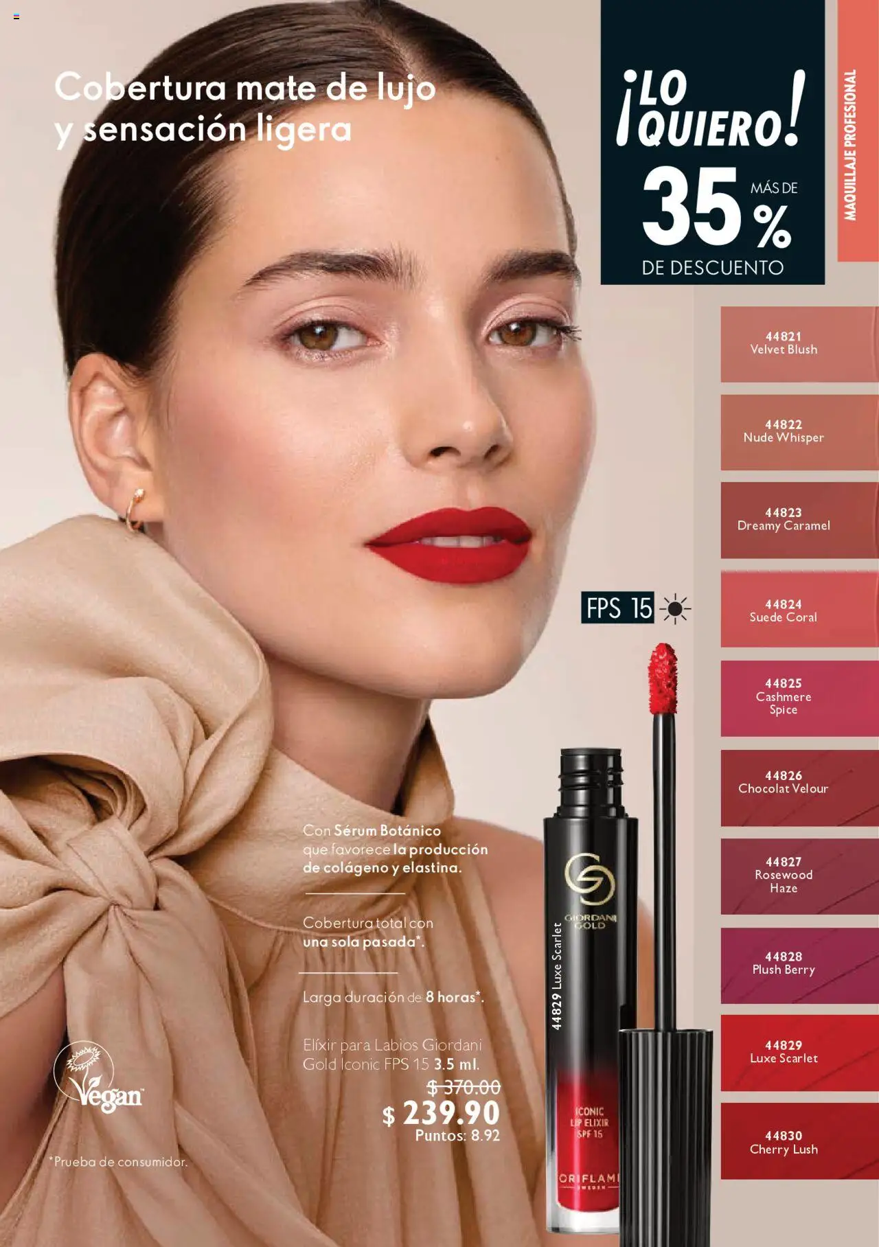 Nuevas ofertas de Oriflame válidas en toda la República Mexicana desde el 04.10.2025. ¡Encuentra las mejores ofertas en Oriflame - Campaña 14 2025! | Página: 59 | Productos: Serum, Mate, Maquillaje