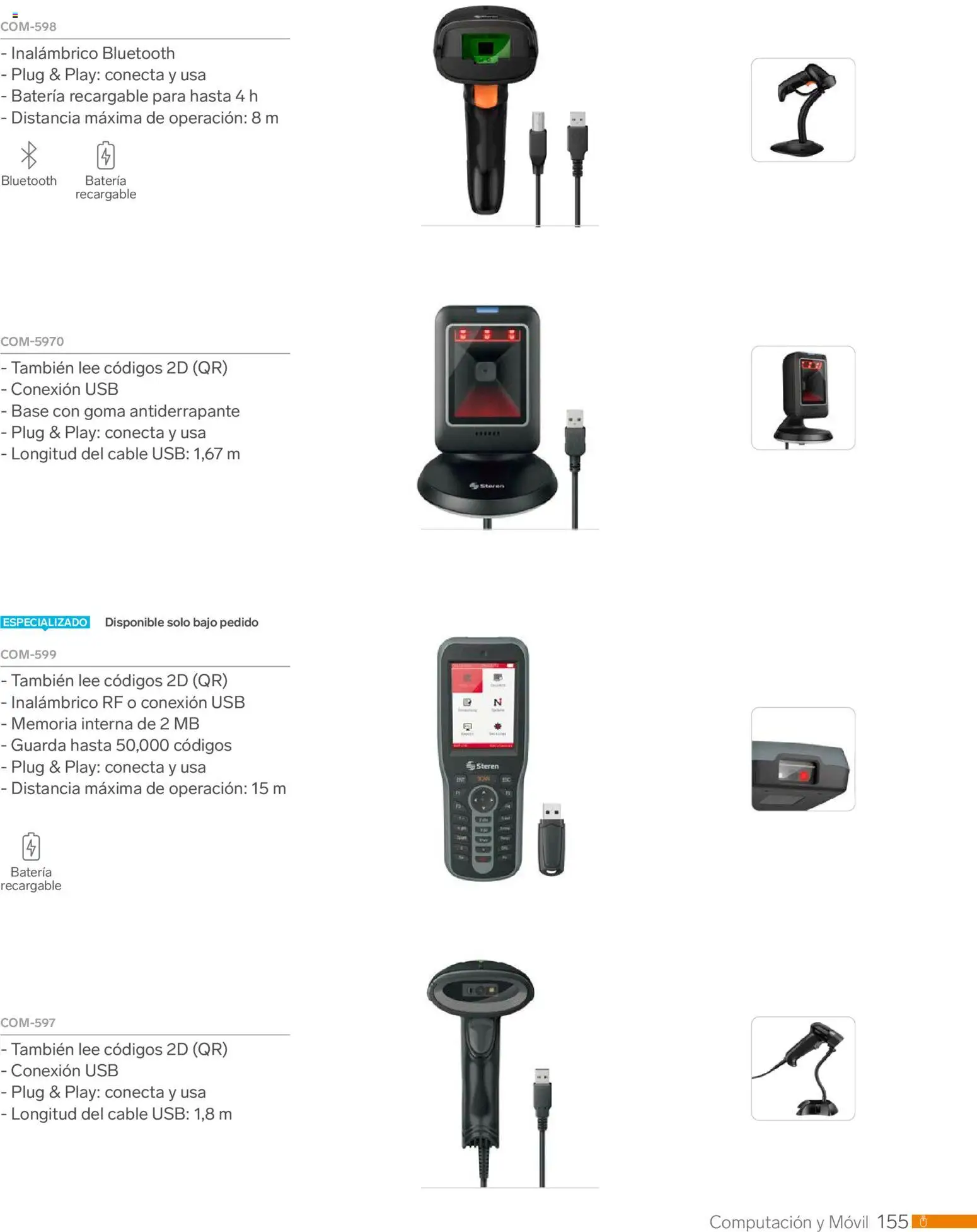 Nuevas ofertas de Steren válidas en toda la República Mexicana desde el 01.01.2026. ¡Encuentra las mejores ofertas en Steren catálogo! | Página: 167 | Productos: Usb, Movil, Cable USB, Batería