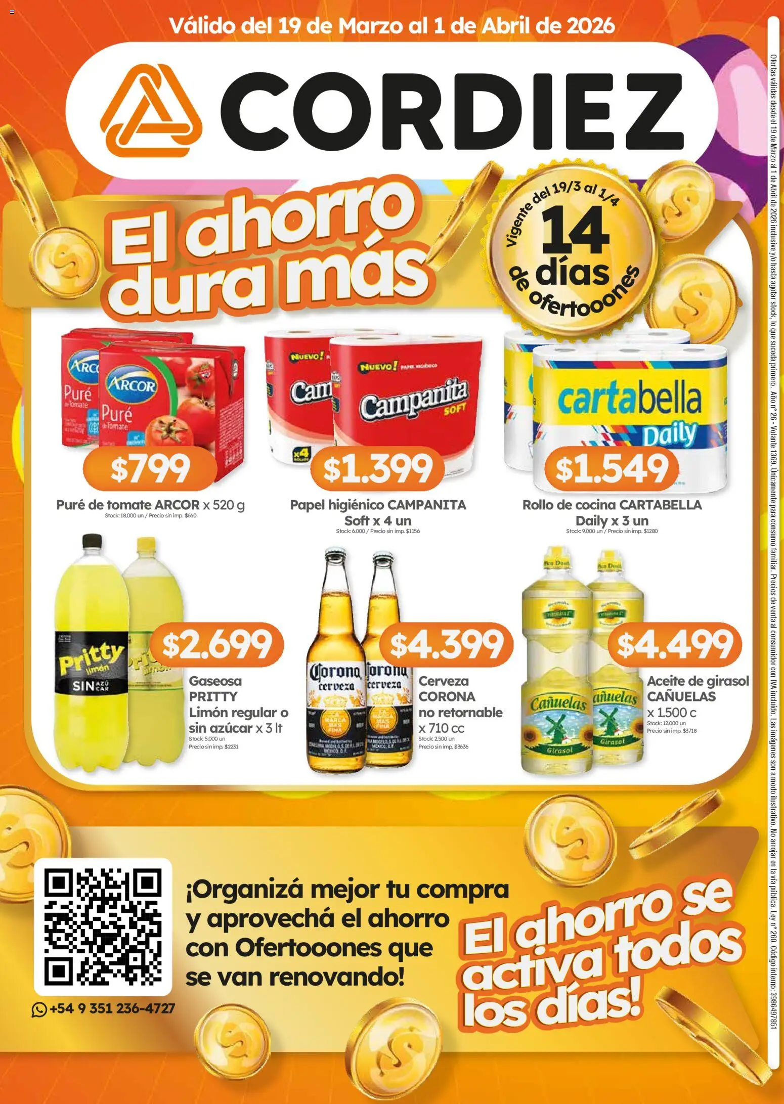 Cordiez ofertas │ válido desde el 19.03.2026 | Página: 12 | Productos: Papel higiénico, Cocina, Limón, Cerveza