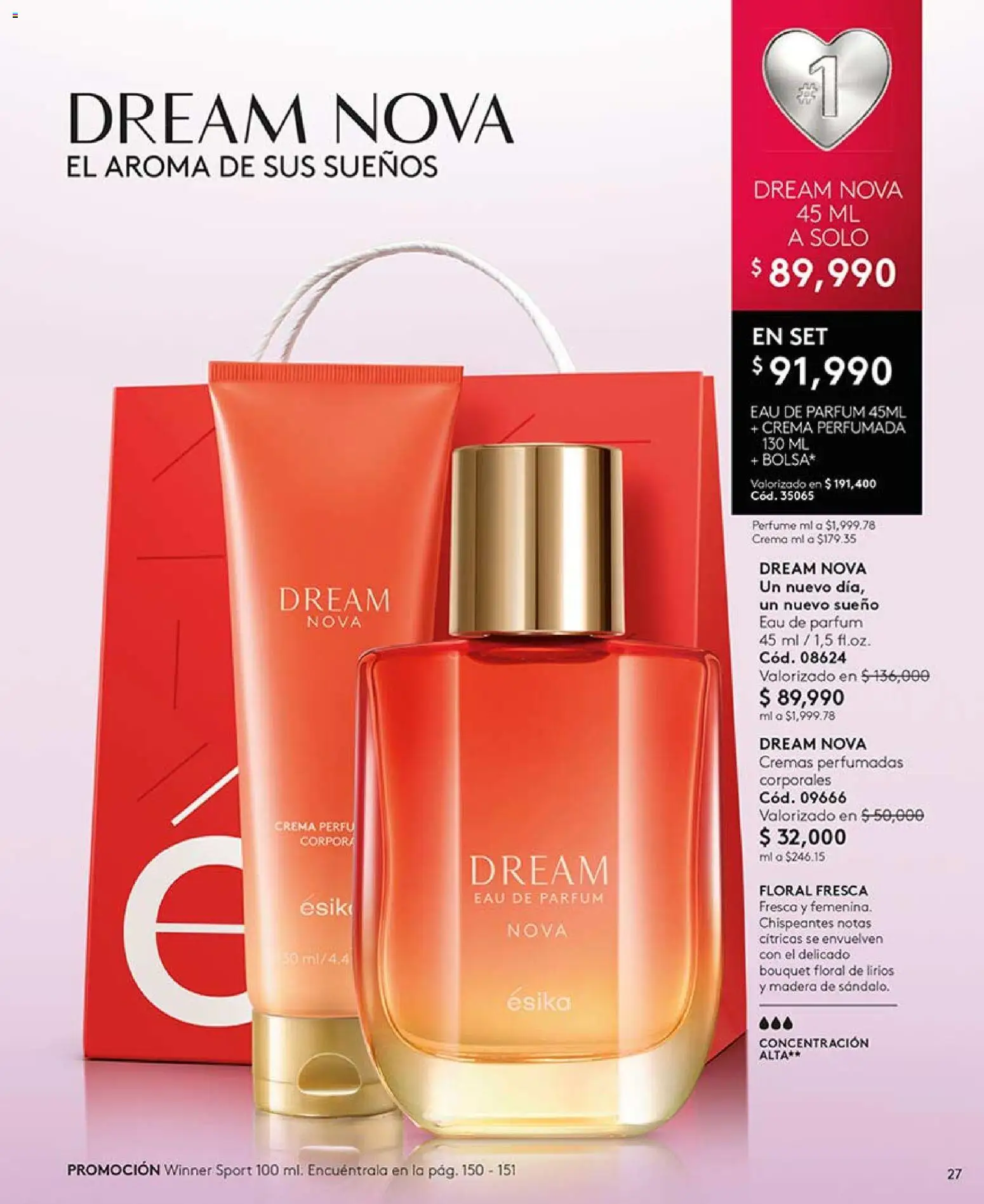 Ésika revista - valida desde el 03.04.2026 | Página: 27 | Productos: Crema, Perfume