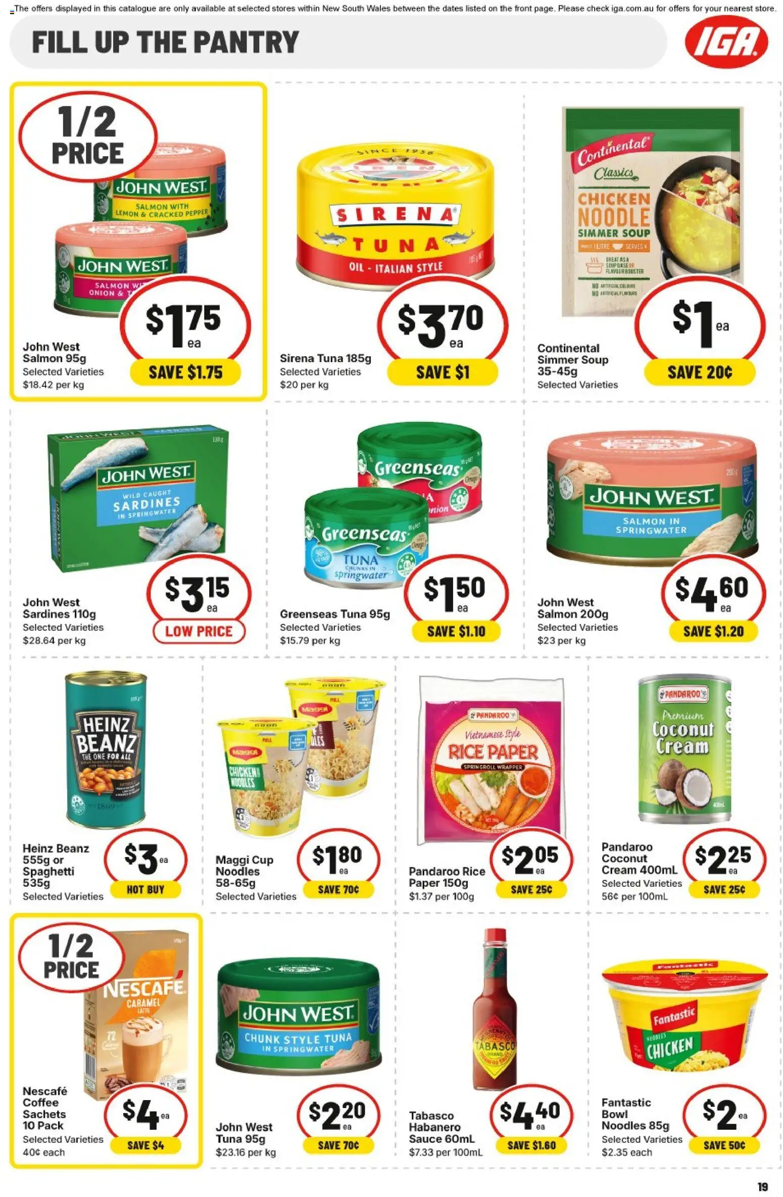 IGA catalogue - valid from 24.12.2025 | Page: 22 | Products: Coffee, Sardines, Sauce, Soup