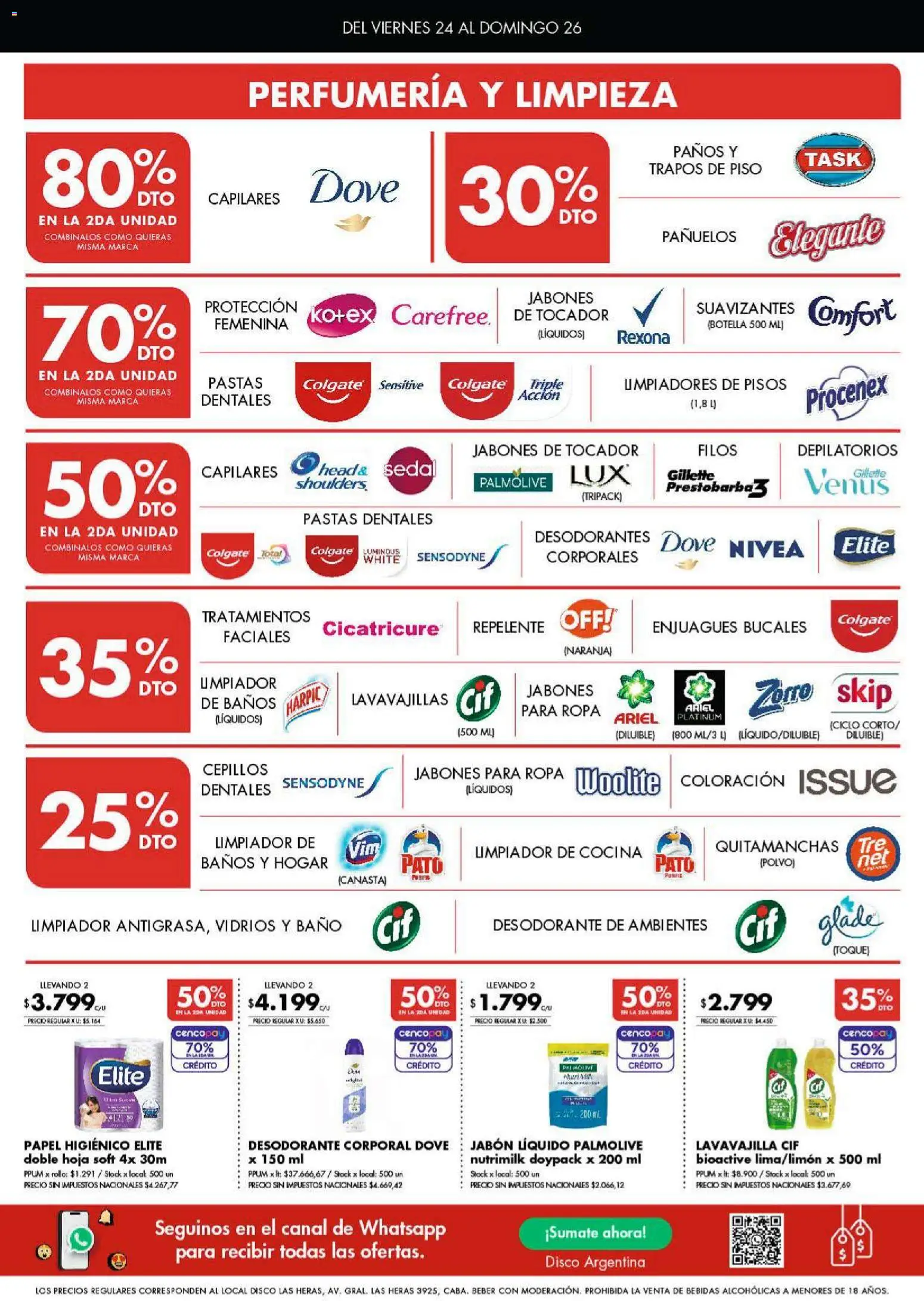 Disco ofertas │ válido desde el 23.04.2026 | Página: 6 | Productos: Papel higiénico, Quitamanchas, Ropa, Limpiador