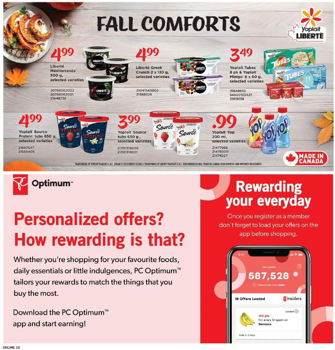 Fortinos flyer valid from 16.10.2025 | Page: 27 | Products: PC, Bananas