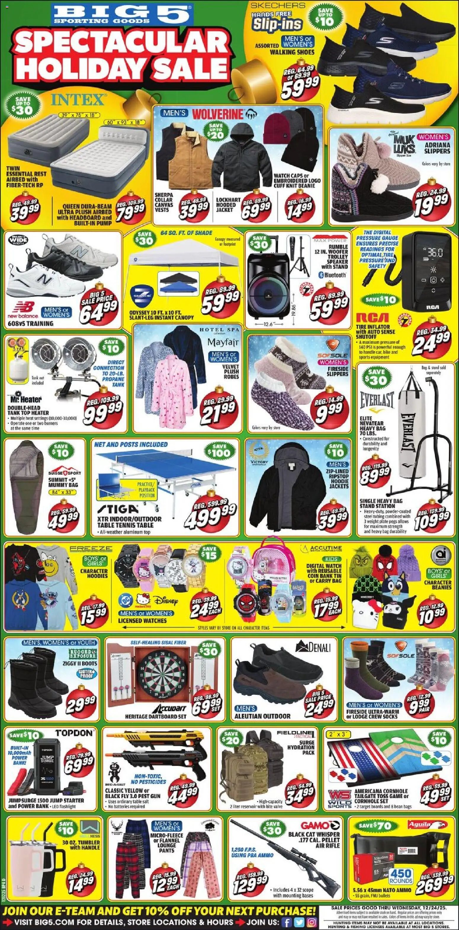 Big 5 Sporting Goods Weekly Ad - valid from 16.12.2025 | Page: 3 | Products: Socks, Watch, Game, Ammo