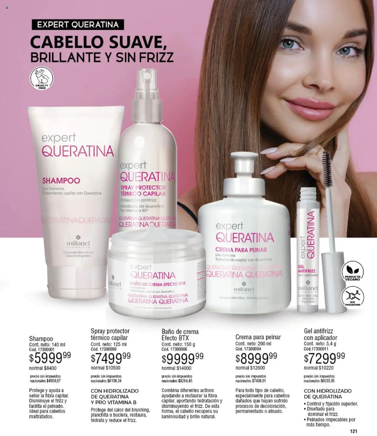 Millanel catálogo │ válido desde el 15.09.2025 | Página: 121 | Productos: Shampoo, Brillo, Baño de crema, Crema