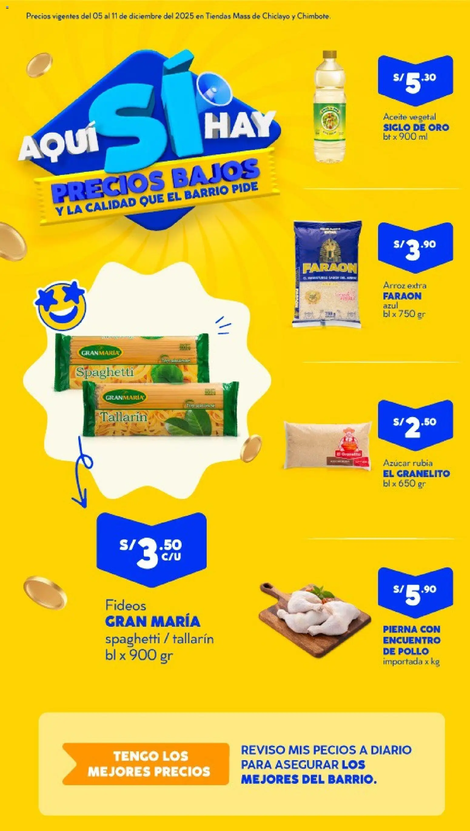 Catálogo Mass válido desde 05.12.2025 | Página: 1 | Productos: Aceite, Arroz, Fideos