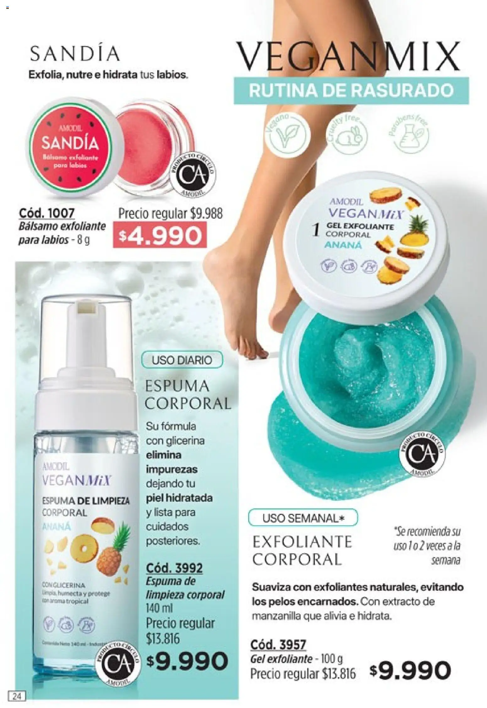 Catálogo Amodil Campaña 5 │ válido desde el 01.03.2026 | Página: 24 | Productos: Sandía, Ananá, Bálsamo, Espuma