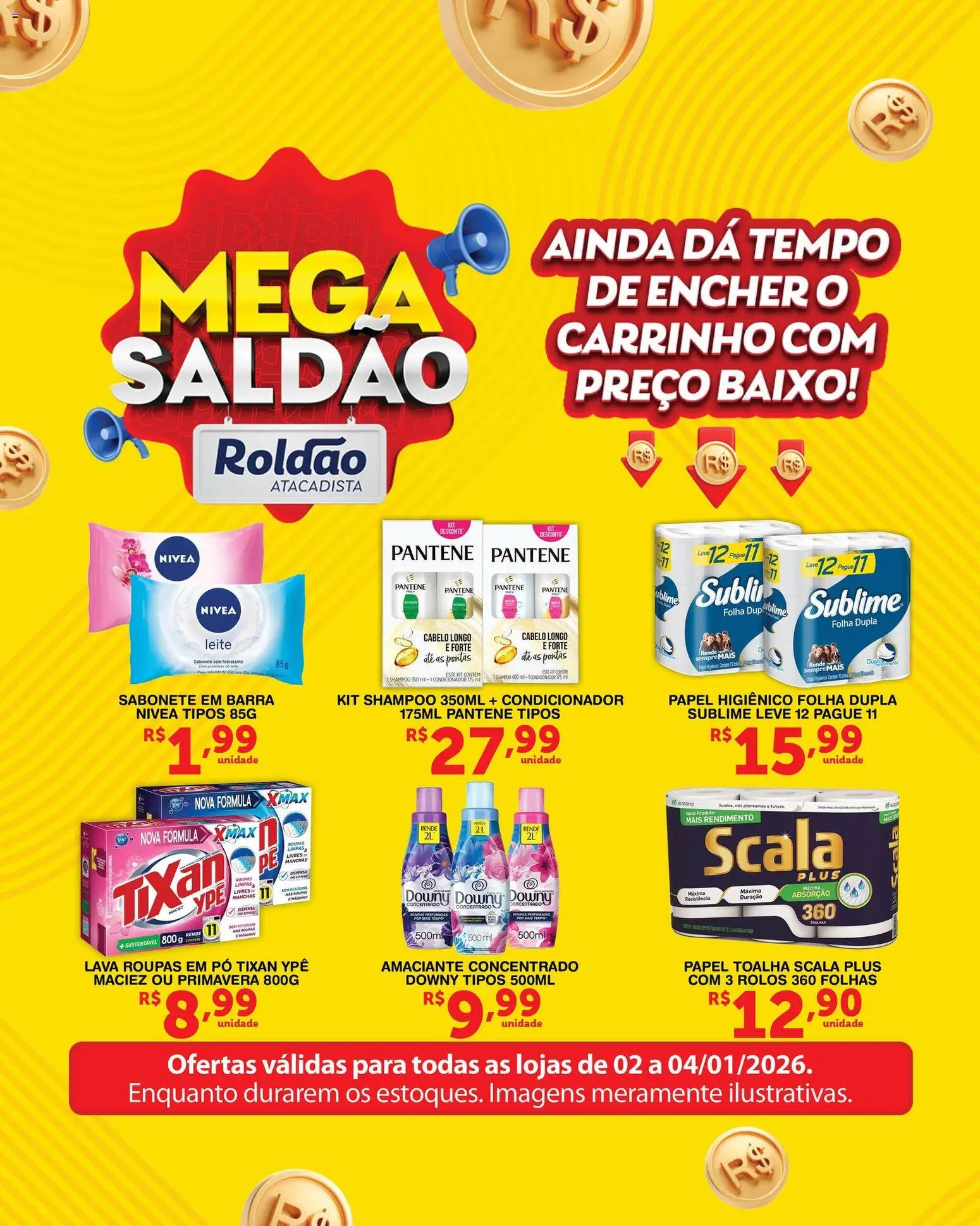 Roldão Folheto - válido de 02.01.2026 | Página: 2 | Produtos: Papel toalha, Condicionador, Carrinho, Roupas