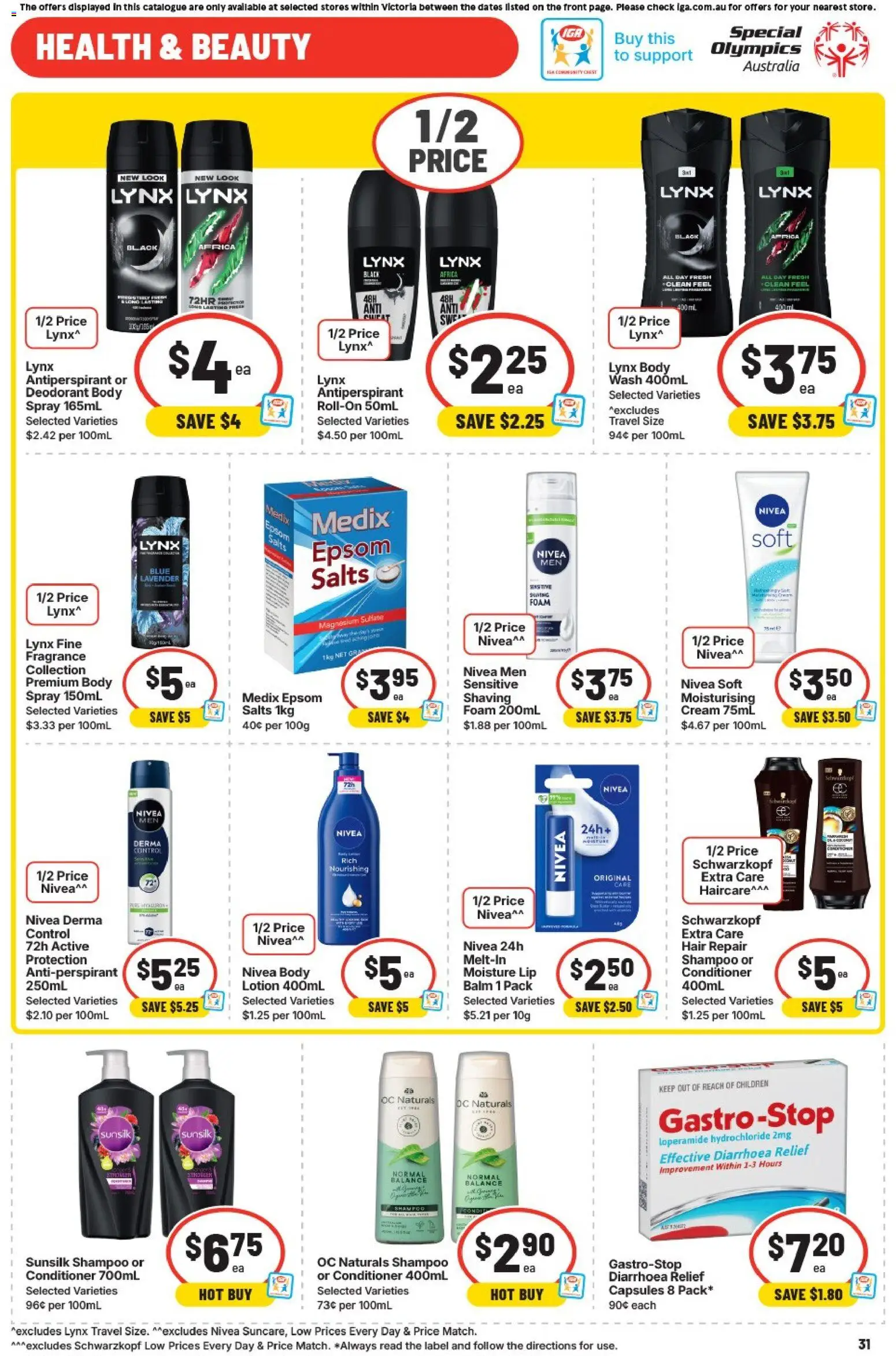 IGA catalogue - valid from 29.04.2026 | Page: 31 | Products: Fragrance, Shampoo, Lotion, Cream