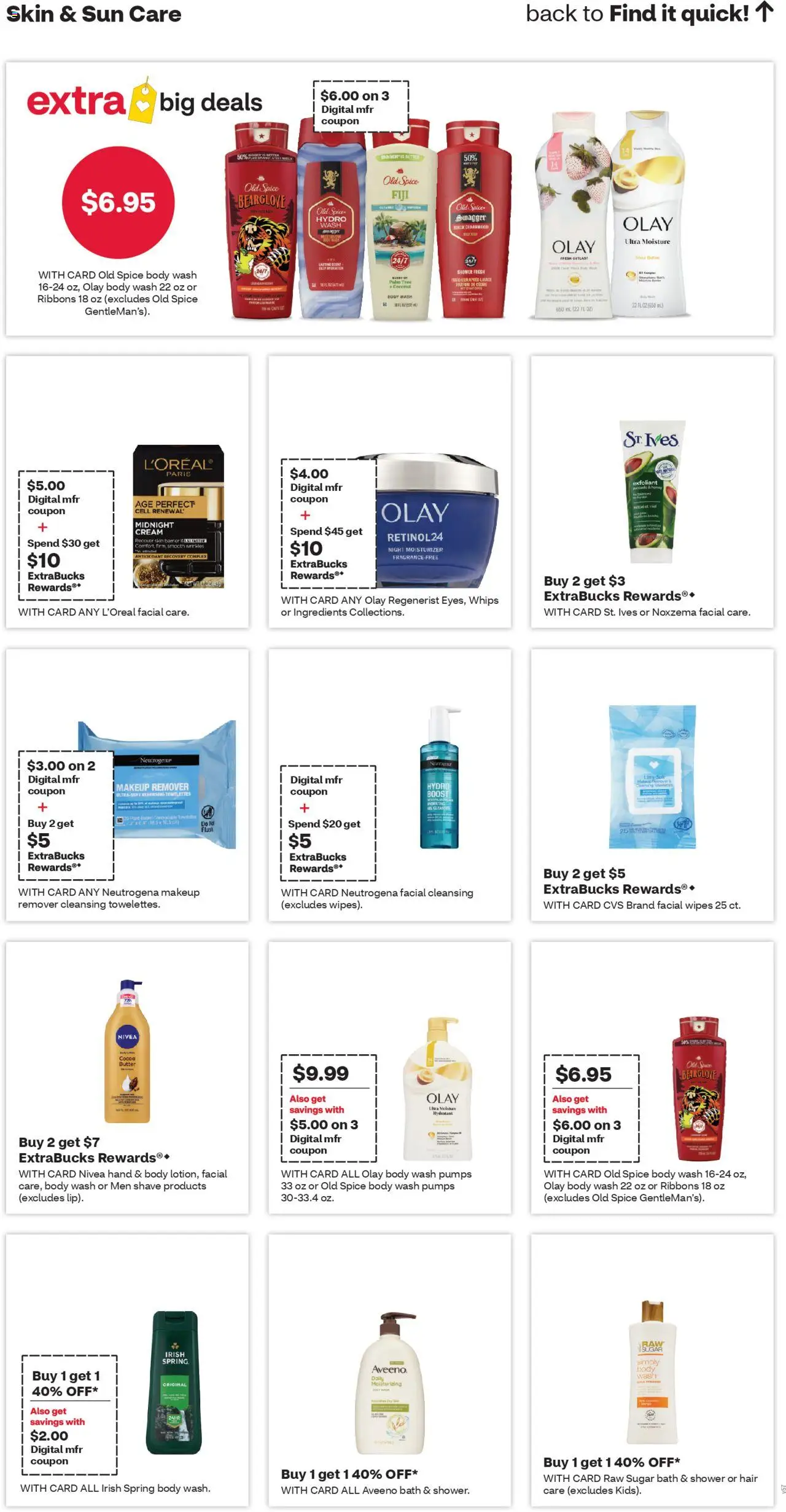 CVS Pharmacy Weekly Ad - WA - valid from 28.09.2025 | Page: 11 | Products: Shower, Makeup Remover, Cream, Body Wash