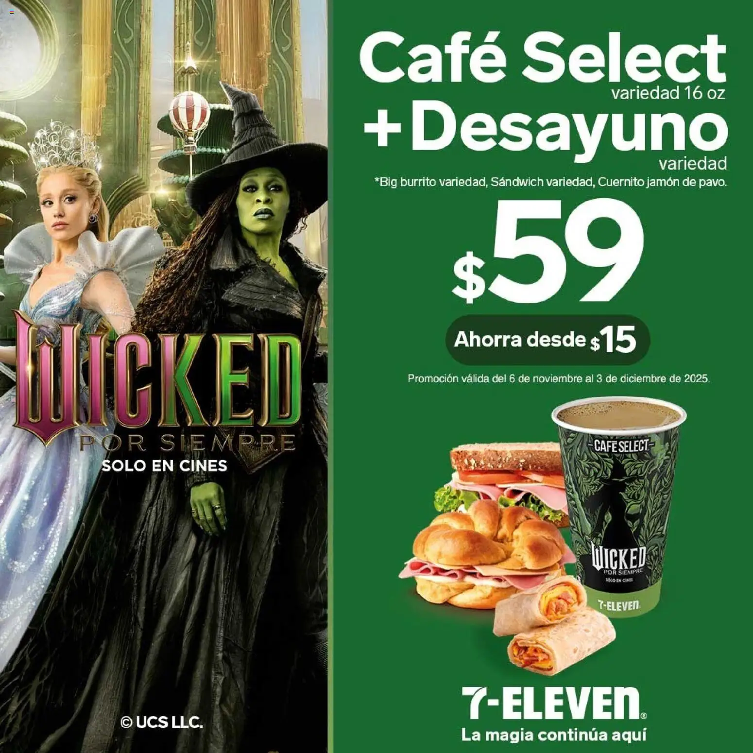 Nuevas ofertas de 7-Eleven válidas en toda la República Mexicana desde el 06.11.2025. ¡Encuentra las mejores ofertas en 7-Eleven folleto! | Página: 6 | Productos: Cuernito, Café, Jamón