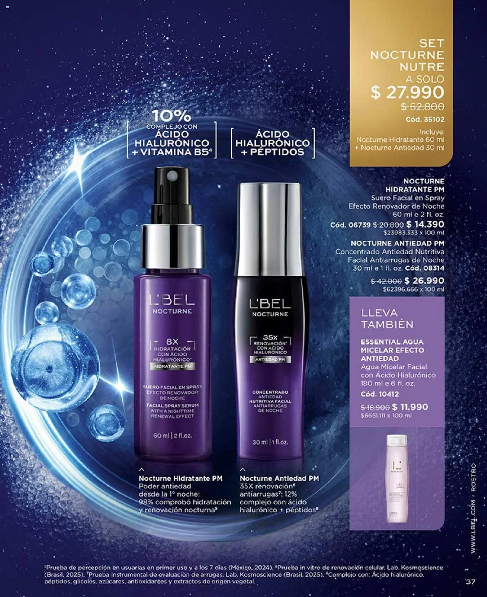 Catálogo L'Bel Campaña 7 │ válido desde el 18.04.2026 | Página: 37 | Productos: Agua, Serum