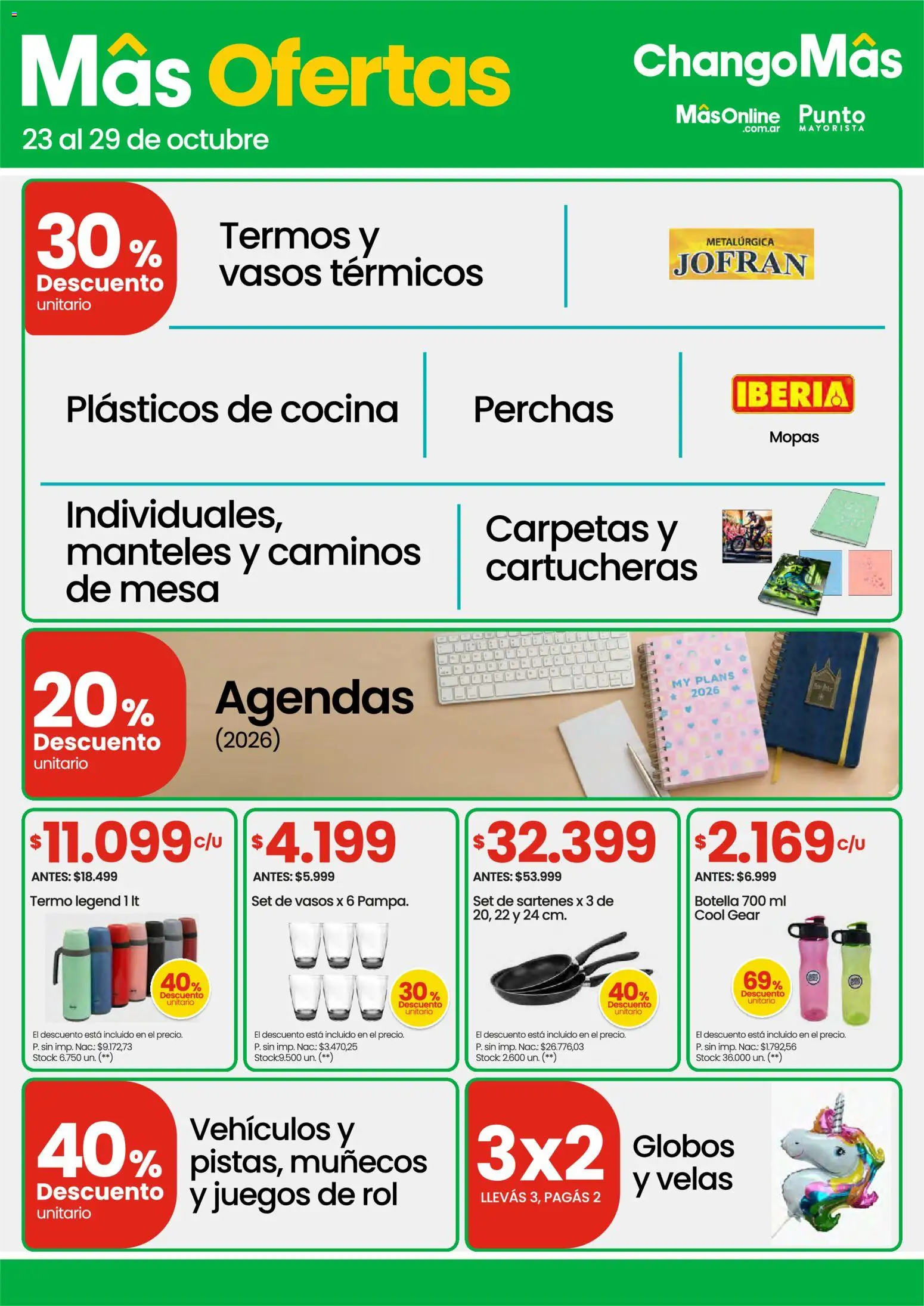 Punto Mayorista catálogo │ válido desde el 23.10.2025 | Página: 10 | Productos: Botella, Cocina, Mesa, Vasos