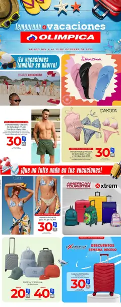 Olímpica - Ofertas para tus vacaciones -  Vista previa de la revista de la tienda Olímpica valido desde el 06.10.2025