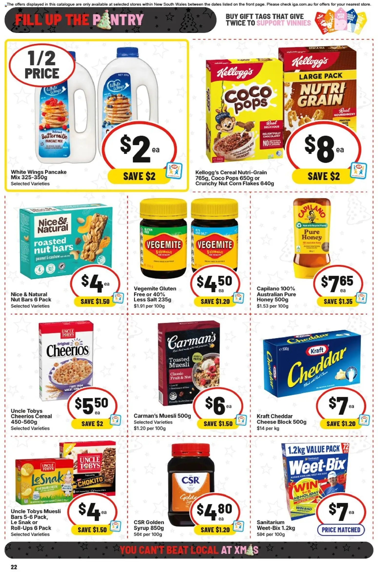 IGA catalogue - valid from 10.12.2025 | Page: 26 | Products: Honey, Cereal, Flakes, Salt