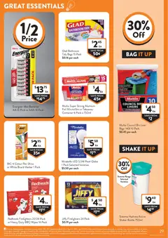 Preview of Foodworks catalogue  - valid from 22.04.2026 | Page: 29 | Products: Shelf, Trolley, Batteries, Bathroom