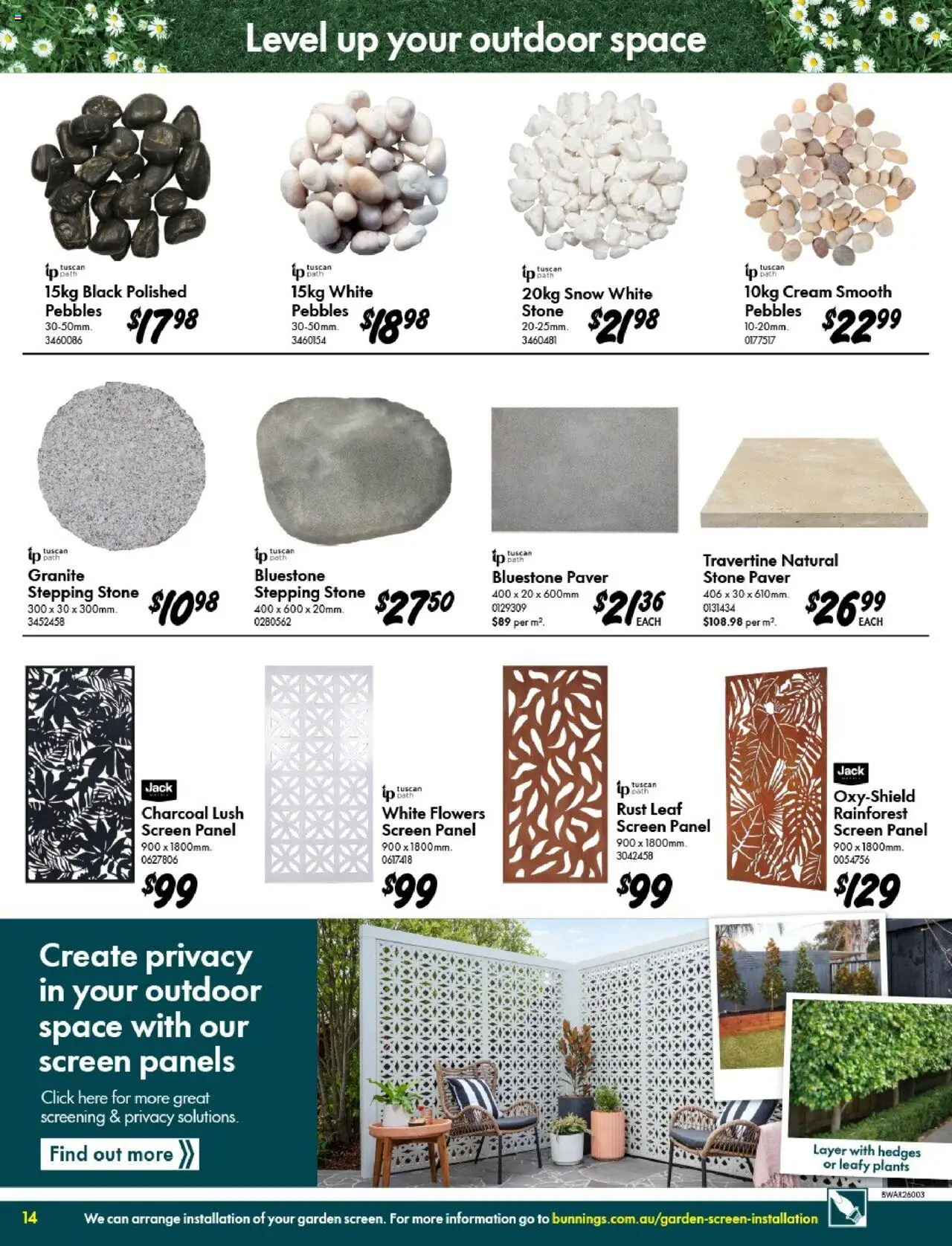 Bunnings Warehouse catalogue - valid from 10.09.2025 | Page: 14 | Products: Bath, Cream, Screen
