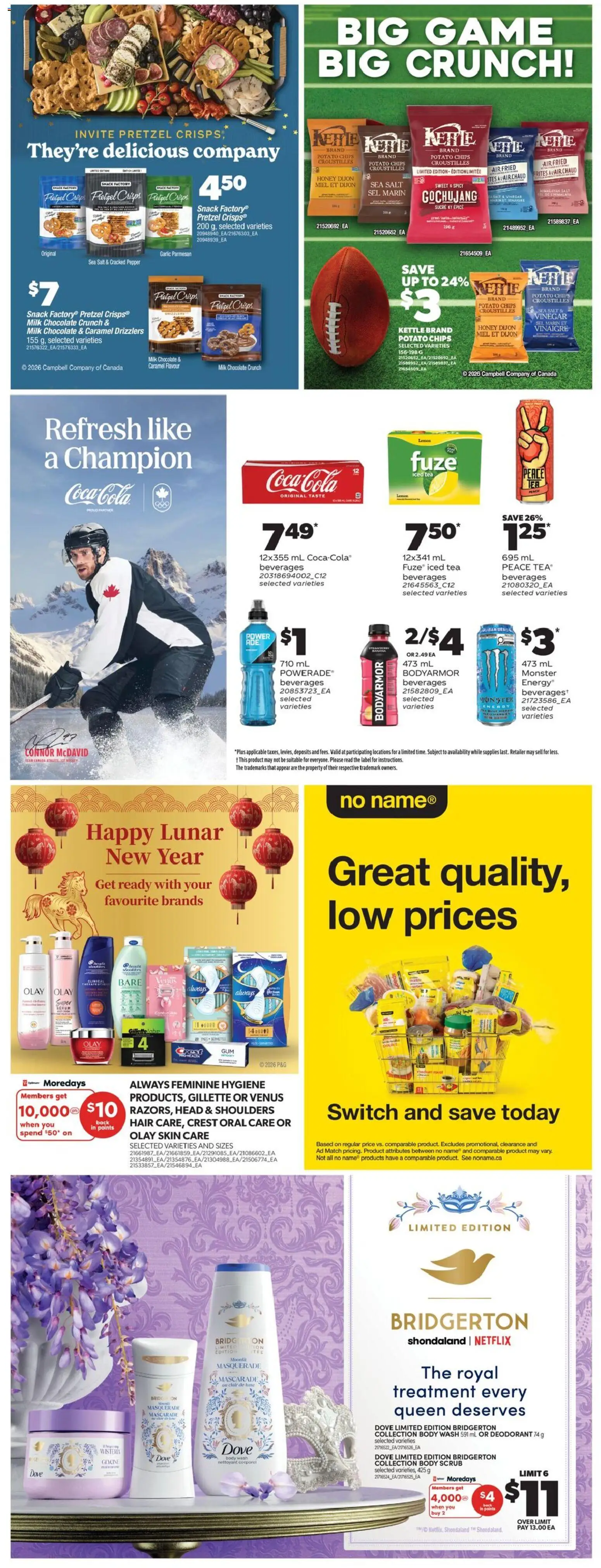 Real Canadian Superstore flyer valid from 29.01.2026 | Page: 36 | Products: Tea, Chips, Kettle, Milk