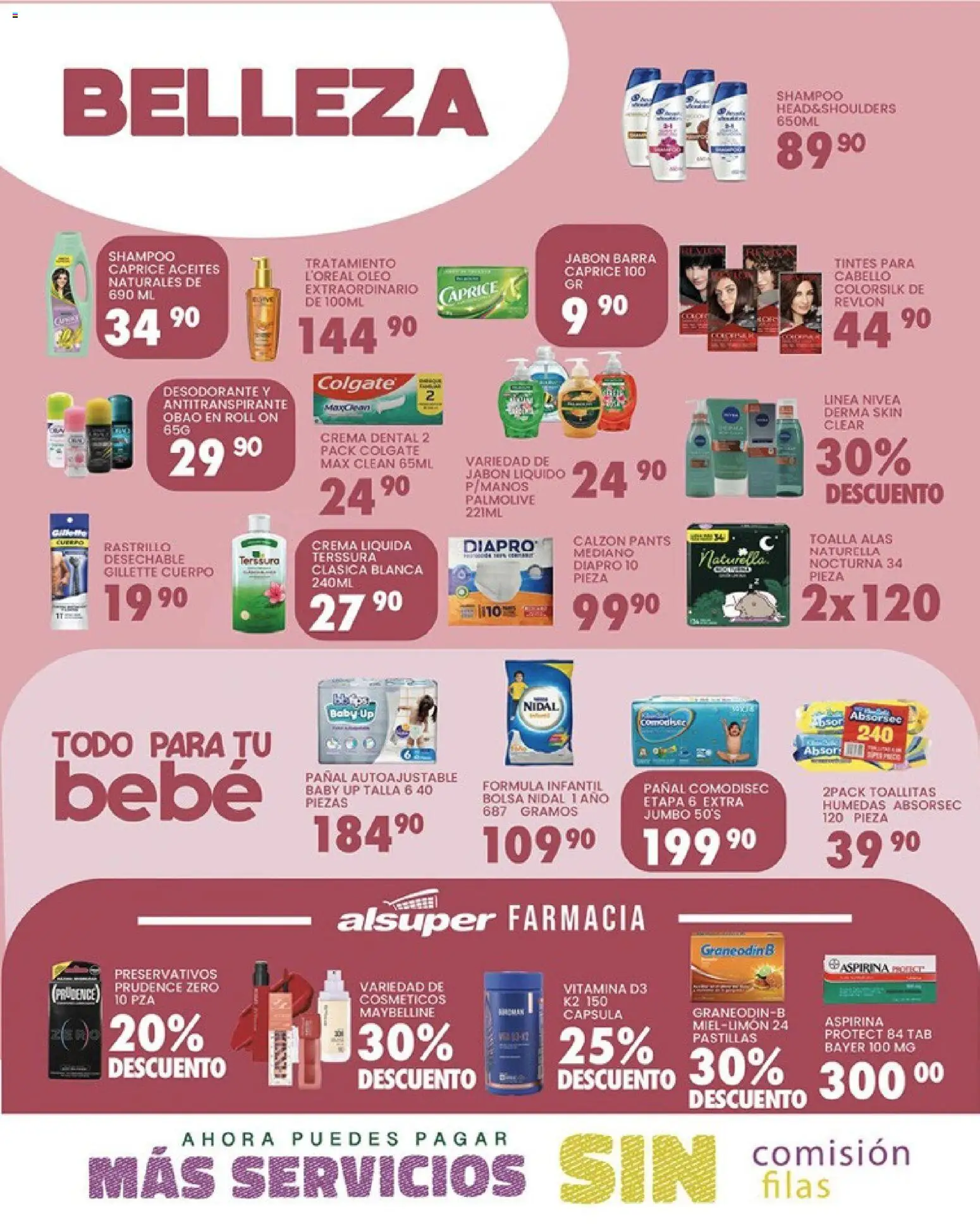 Nuevas ofertas de Alsuper válidas en toda la República Mexicana desde el 20.03.2026. ¡Encuentra las mejores ofertas en Alsuper folleto Saltillo! | Página: 4 | Productos: Bolsa, Rastrillo, Toallitas húmedas, Body