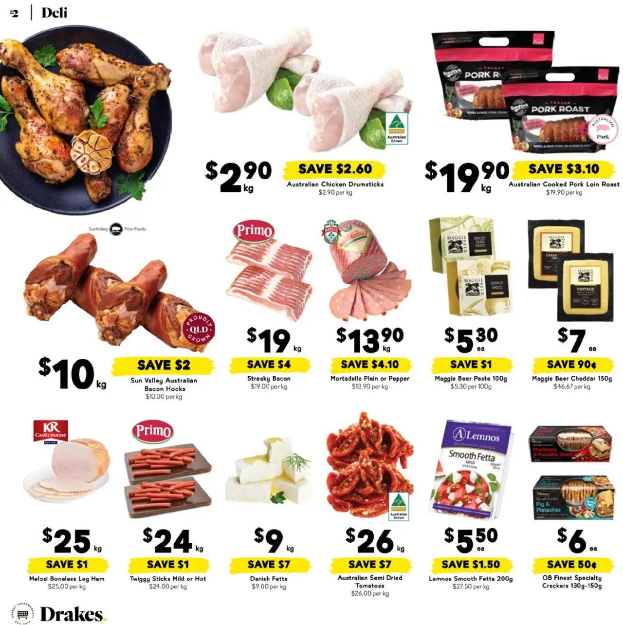 Drakes catalogue - valid from 04.06.2025 | Page: 2 | Products: Chicken, Tomatoes, Pepper, Pear