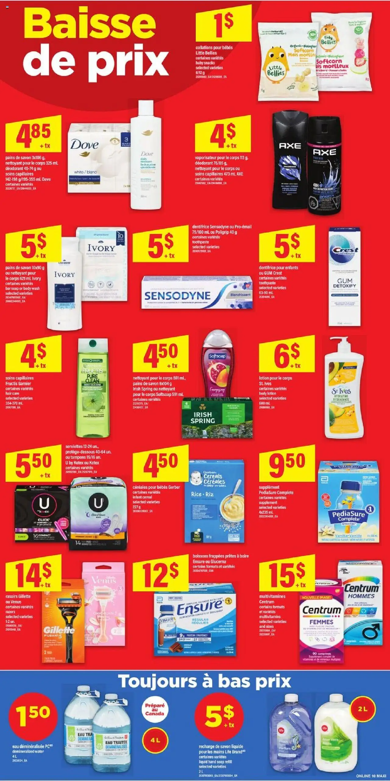 Maxi flyer valid from 11.09.2025 | Page: 11 | Products: Cereals, Body lotion, Soap, Deodorant