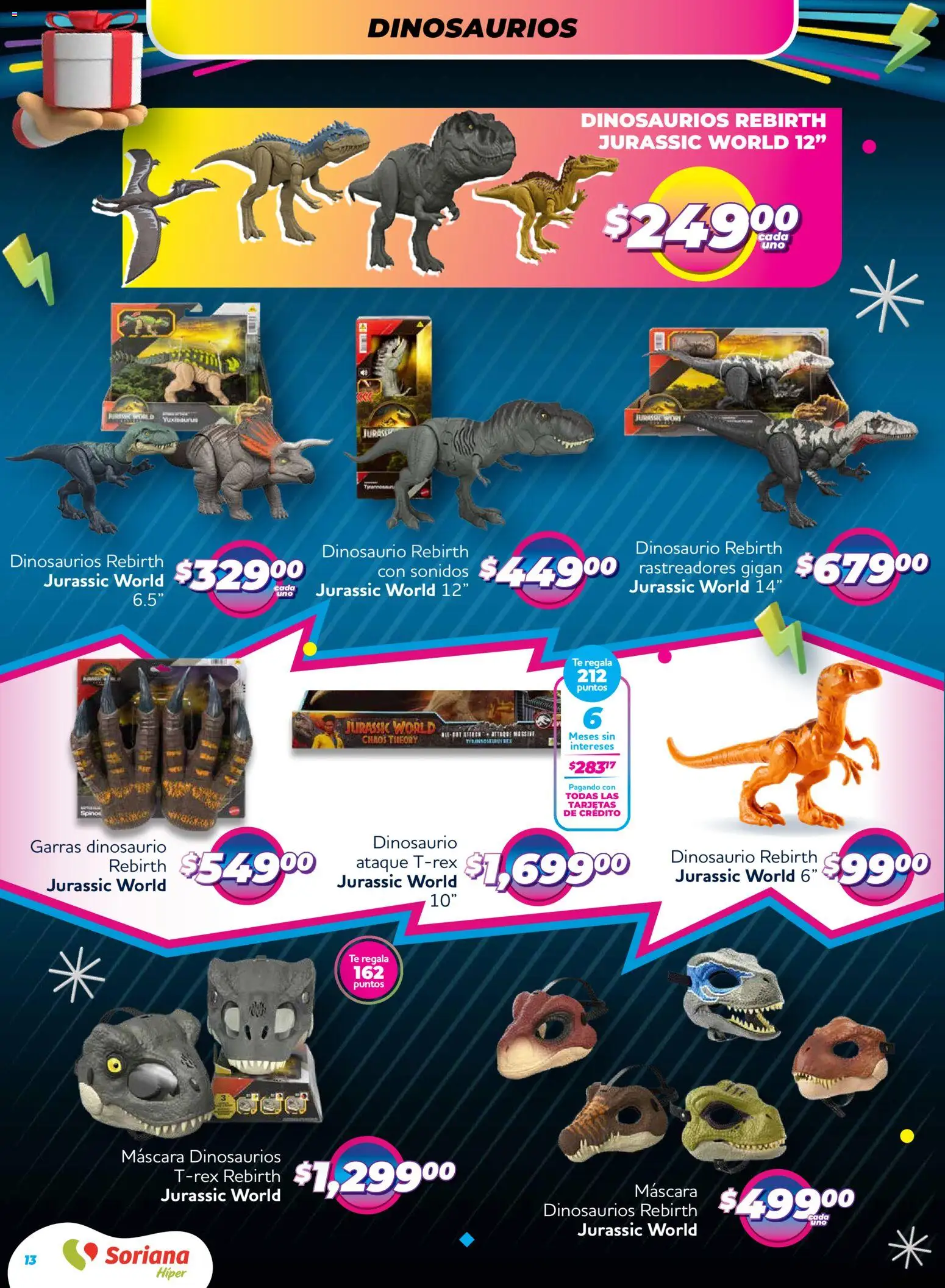 Nuevas ofertas de Soriana válidas en toda la República Mexicana desde el 27.11.2025. ¡Encuentra las mejores ofertas en Soriana - Reino de los Juguetes Híper Nacional! | Página: 13 | Productos: Máscara, Té
