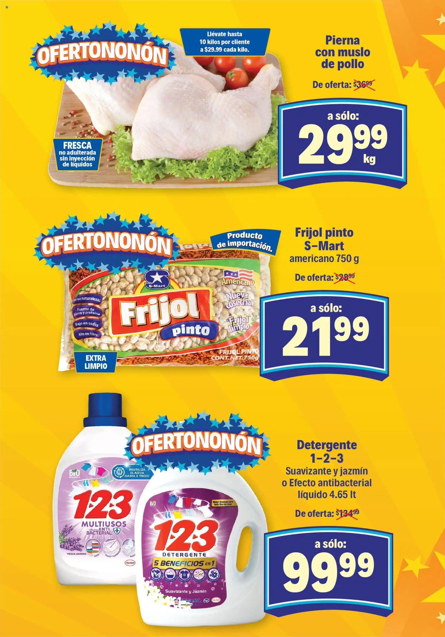 Nuevas ofertas de S-Mart válidas en toda la República Mexicana desde el 24.10.2025. ¡Encuentra las mejores ofertas en S-Mart folleto Ofertas de Feria Matamoros! | Página: 1 | Productos: Pollo, Detergente, Suavizante, Ropa