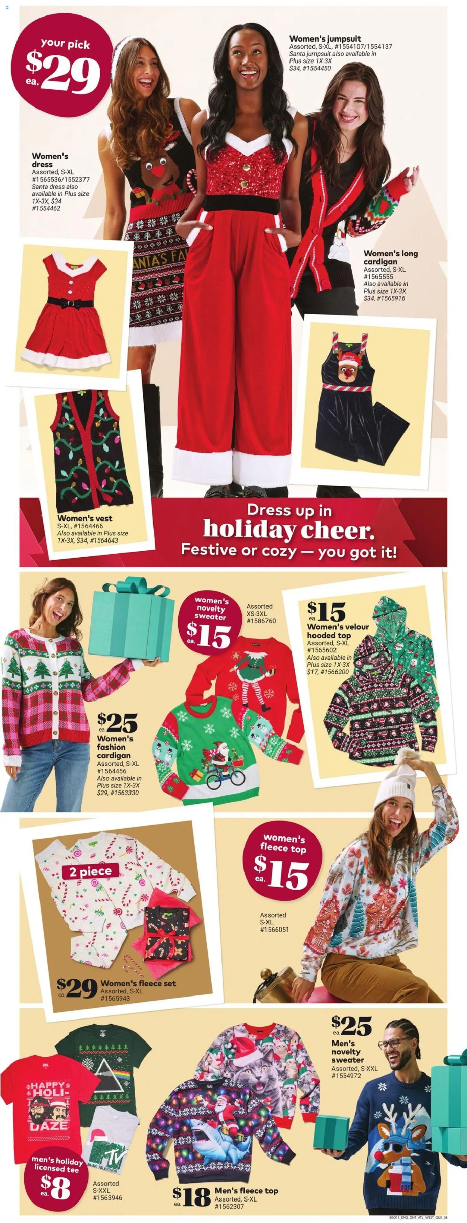 Giant Tiger flyer valid from 12.11.2025 | Page: 10 | Products: Cardigan, Dress, Vest, Jumpsuit