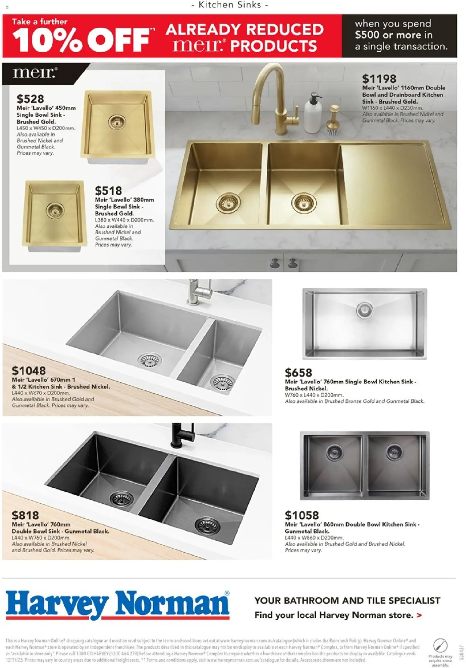 Harvey Norman catalogue - valid from 04.11.2025 | Page: 6 | Products: Sink, Accessories, Bathroom