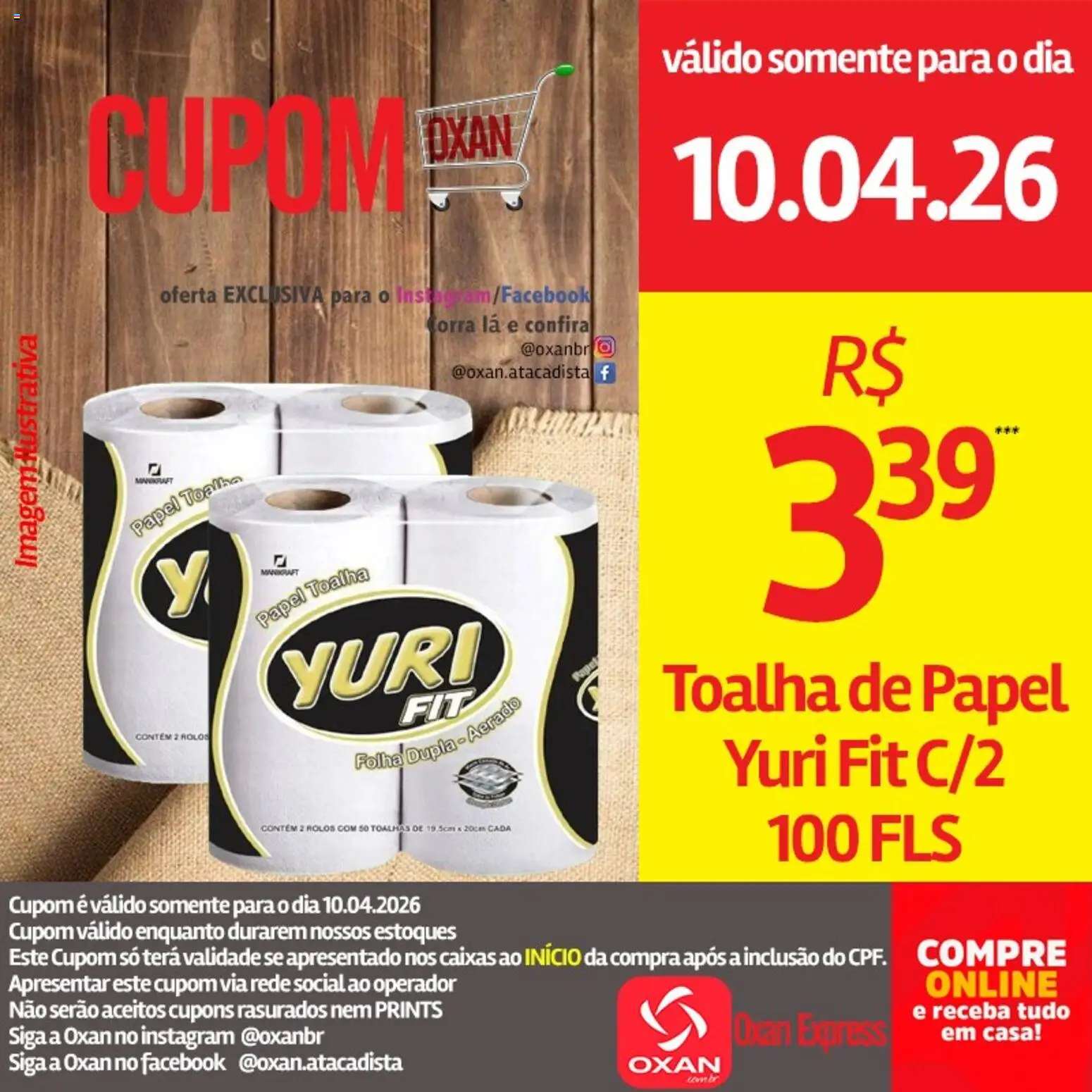 Oxan Atacadista Folheto - válido de 10.04.2026 | Página: 18 | Produtos: Papel toalha